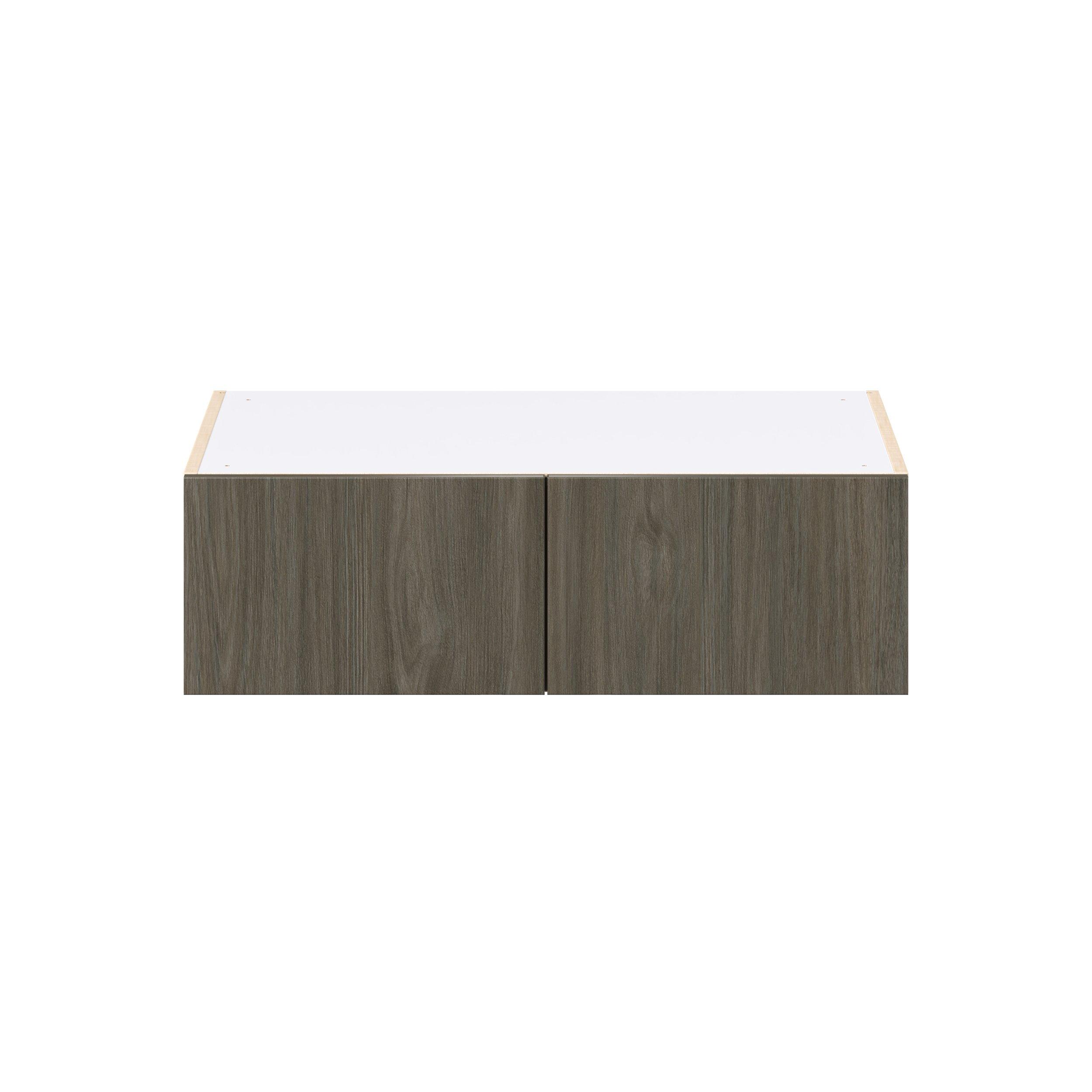 Glenwood 33 in. Burnt Walnut Bridge Wall Cabinet