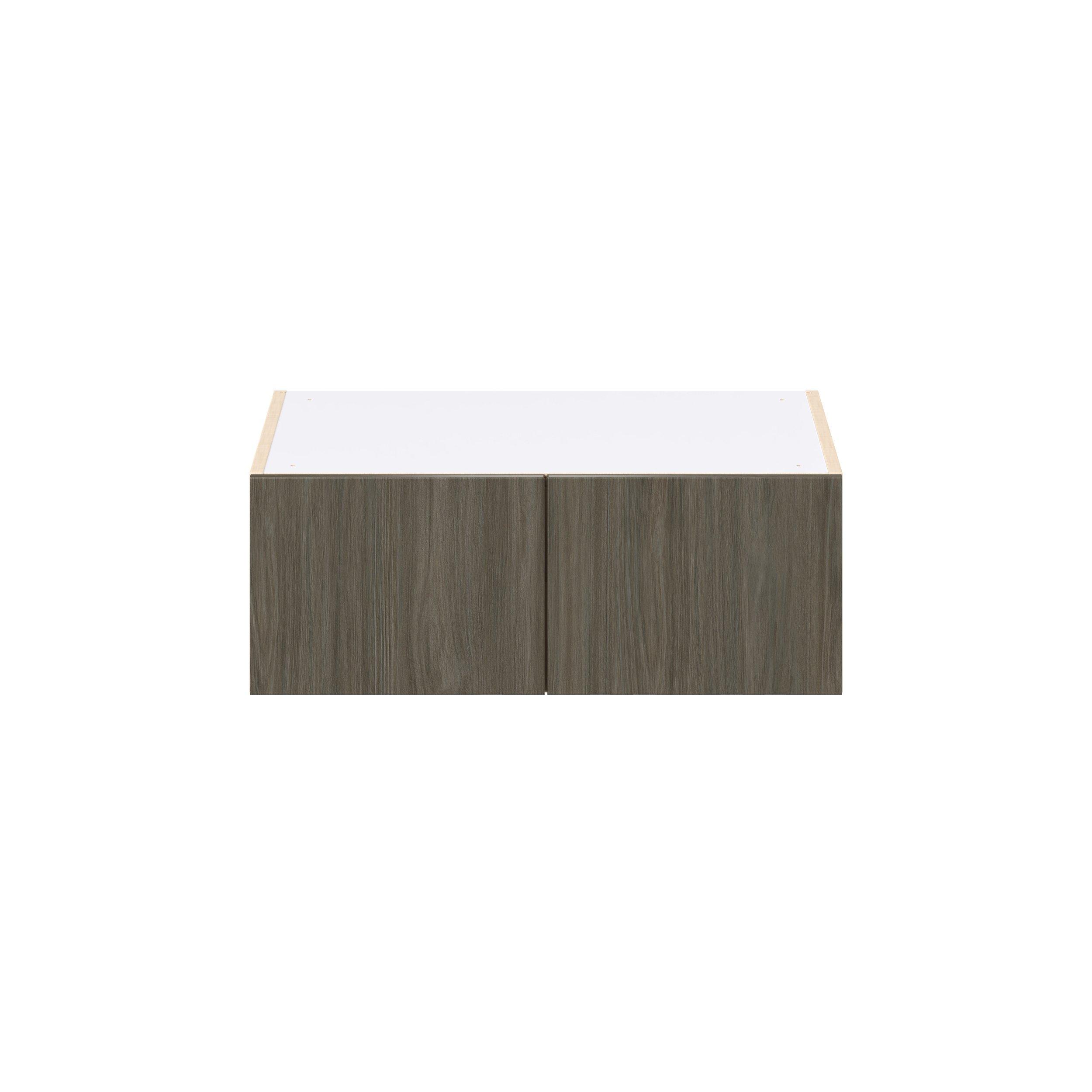 Glenwood 27 in. Burnt Walnut Bridge Wall Cabinet