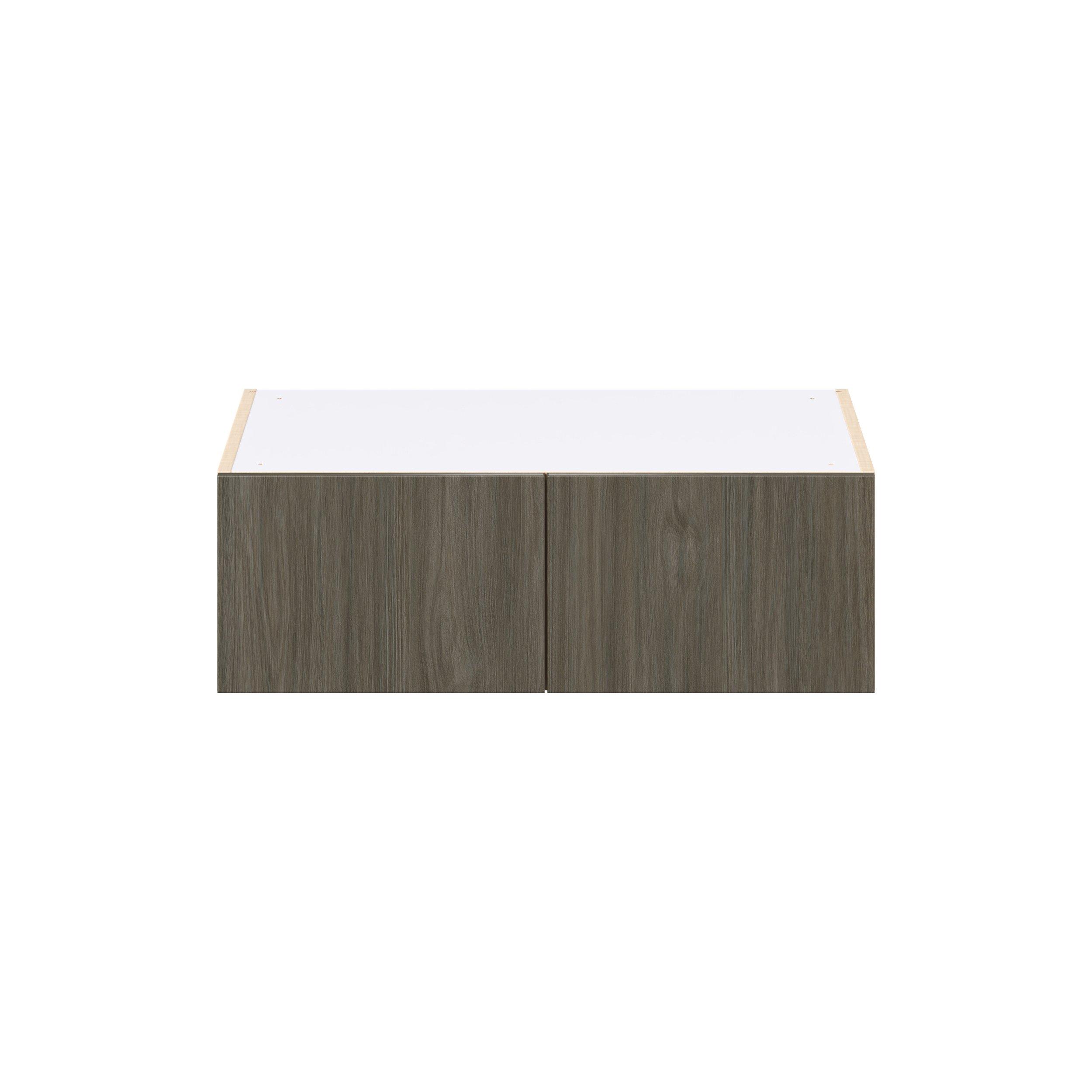 Glenwood 30 in. Burnt Walnut Bridge Wall Cabinet
