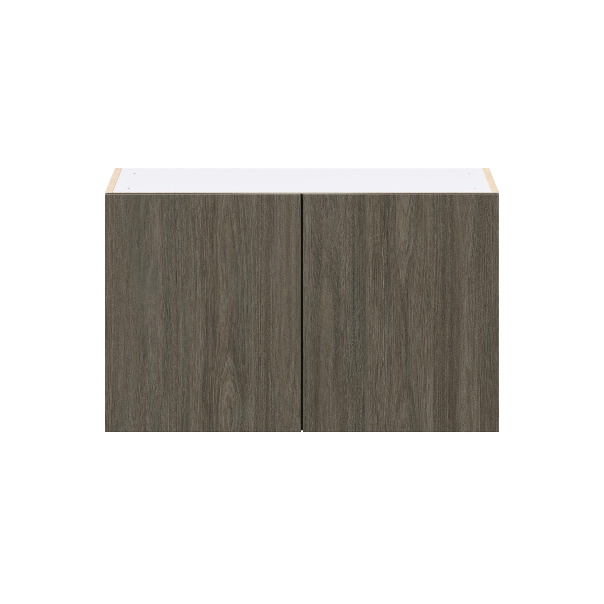 Glenwood 33 in. Burnt Walnut Bridge Wall Cabinet