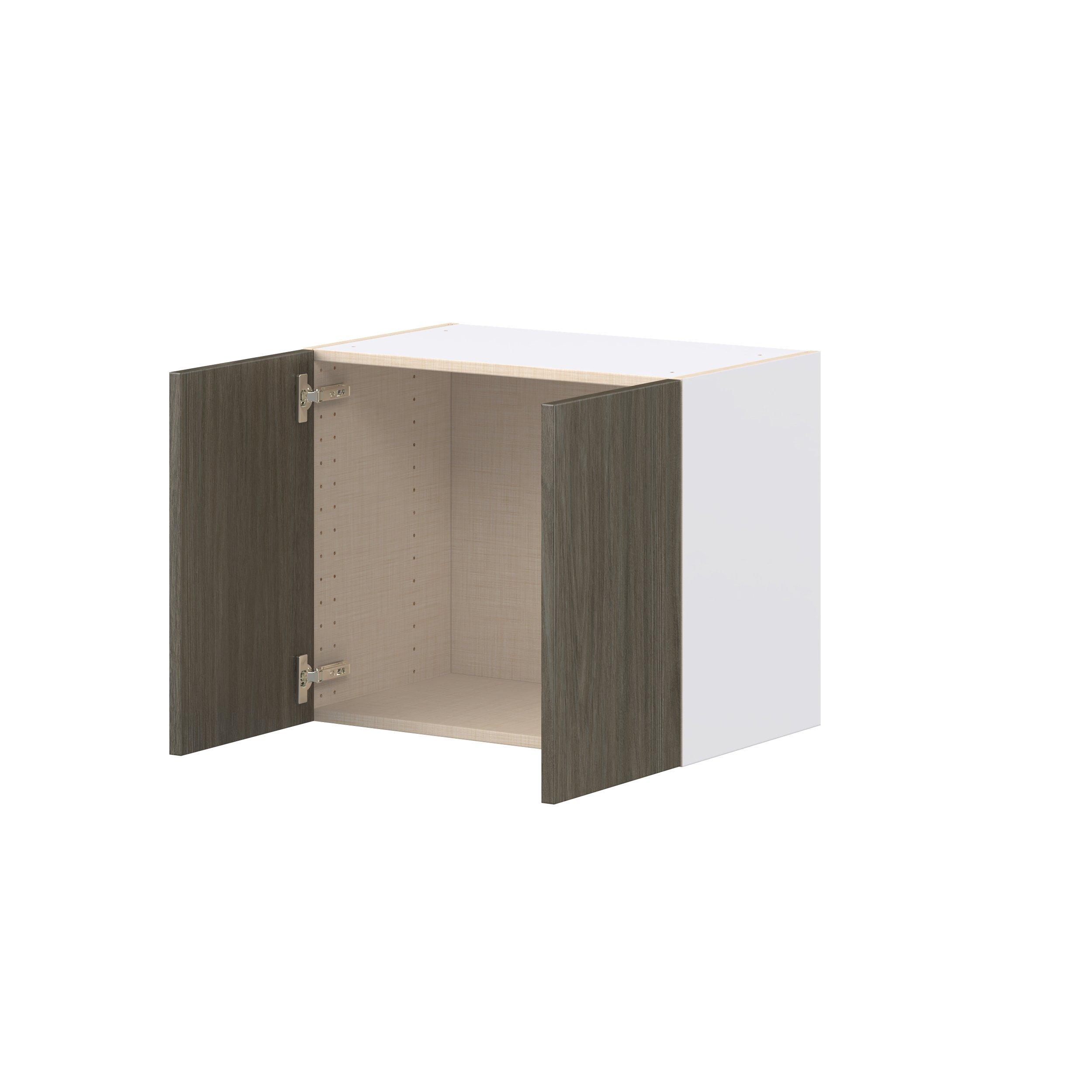 Glenwood 24 in. Burnt Walnut Bridge Wall Cabinet