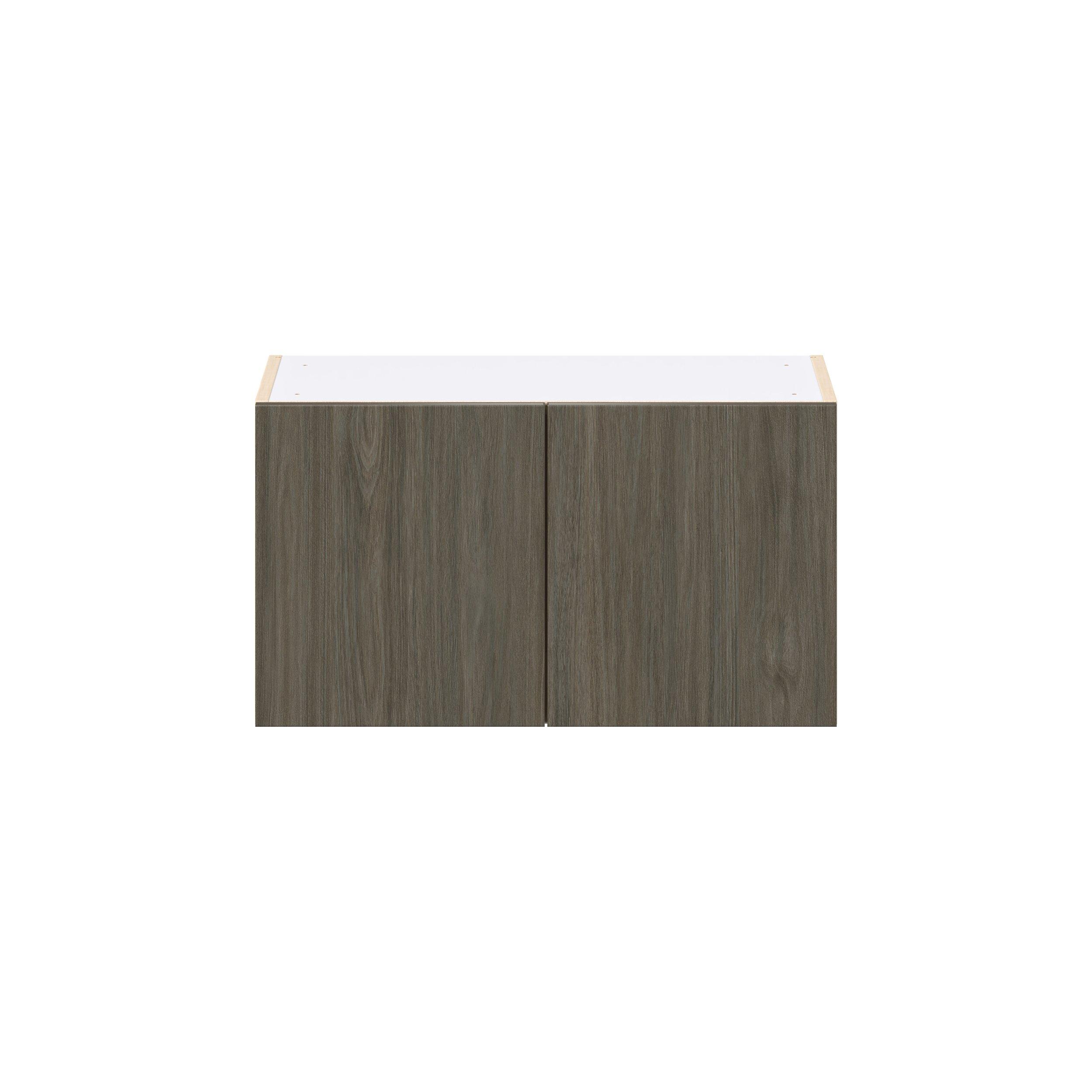 Glenwood 27 in. Burnt Walnut Bridge Wall Cabinet