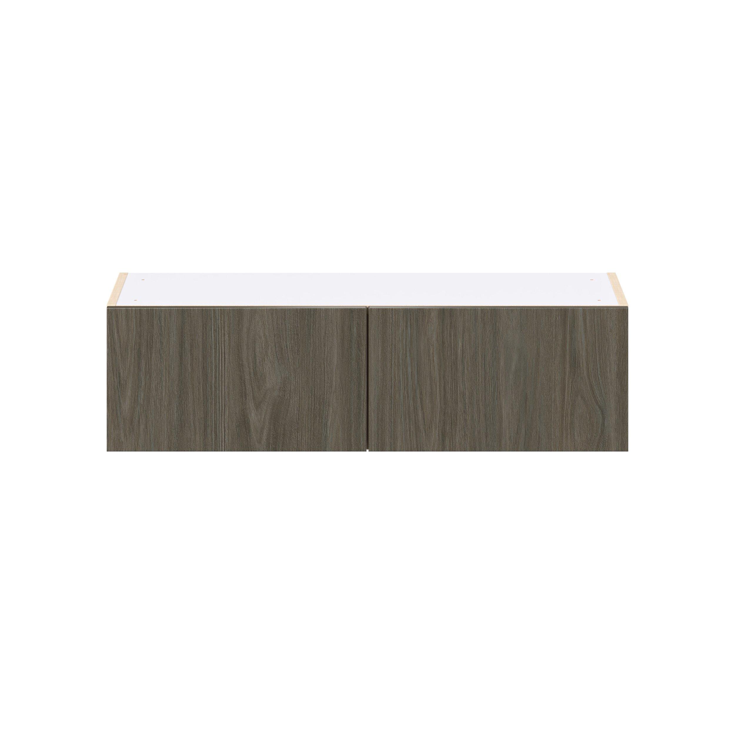 Glenwood 36 in. Burnt Walnut Bridge Wall Cabinet