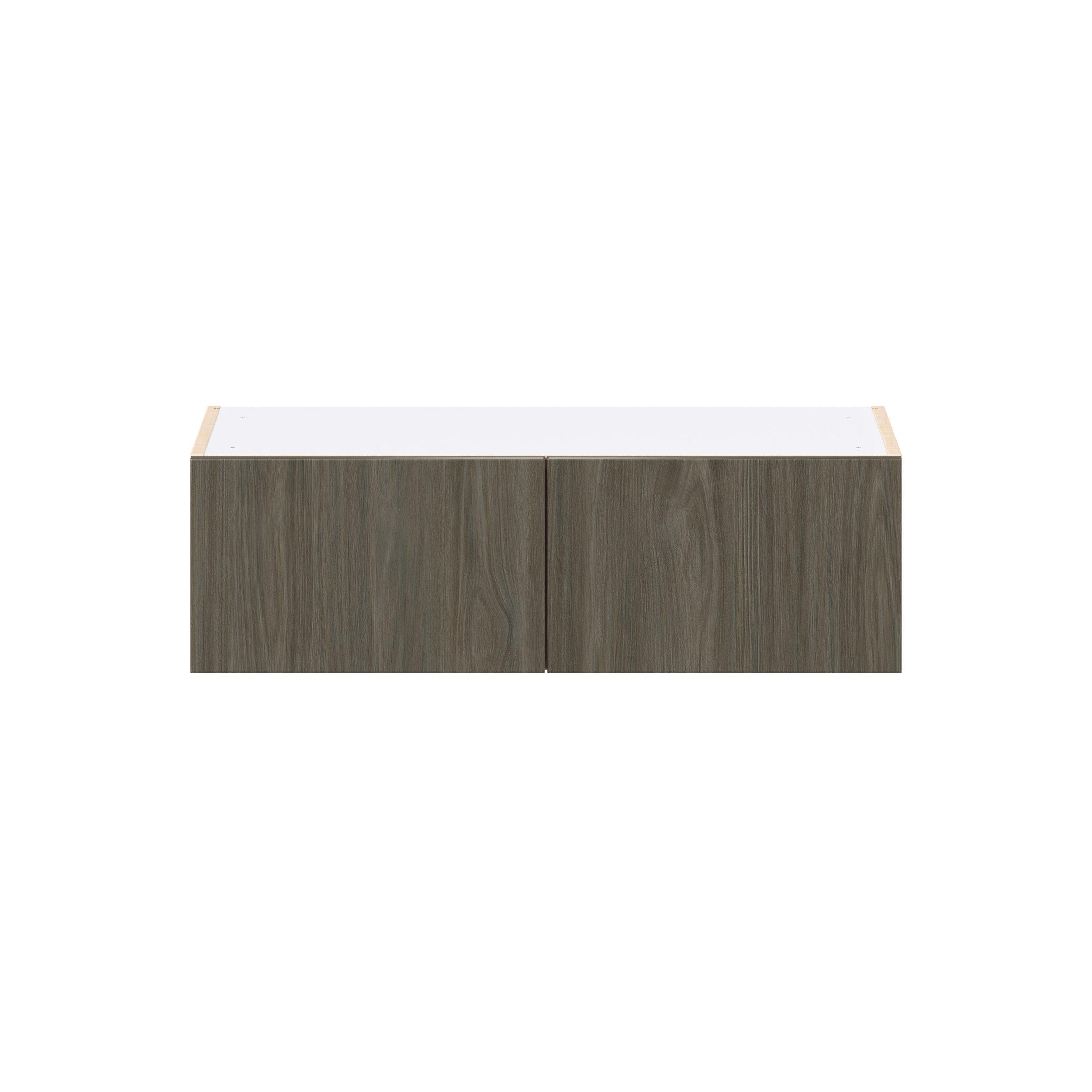 Glenwood 33 in. Burnt Walnut Bridge Wall Cabinet