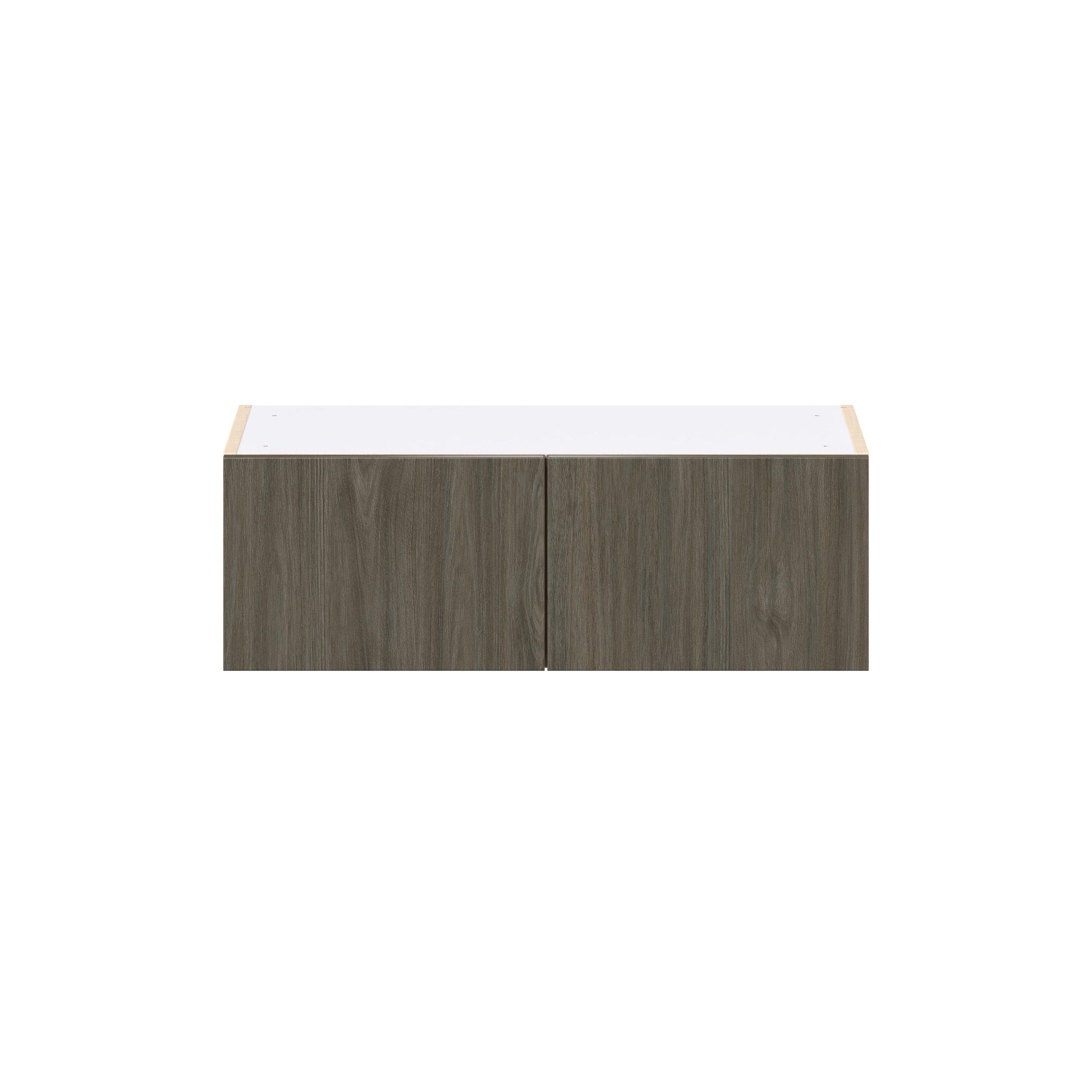 Glenwood 30 in. Burnt Walnut Bridge Wall Cabinet