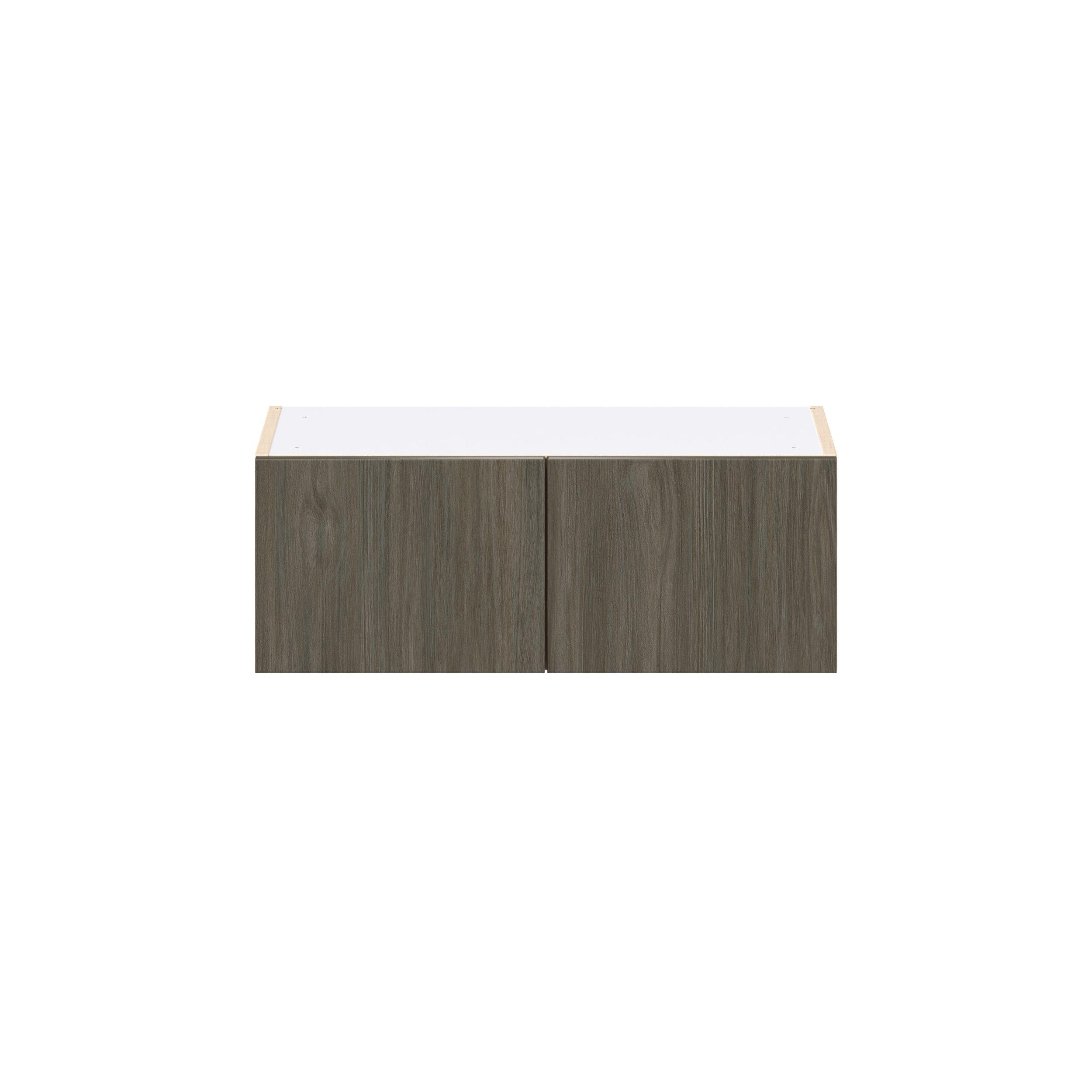 Glenwood 27 in. Burnt Walnut Bridge Wall Cabinet