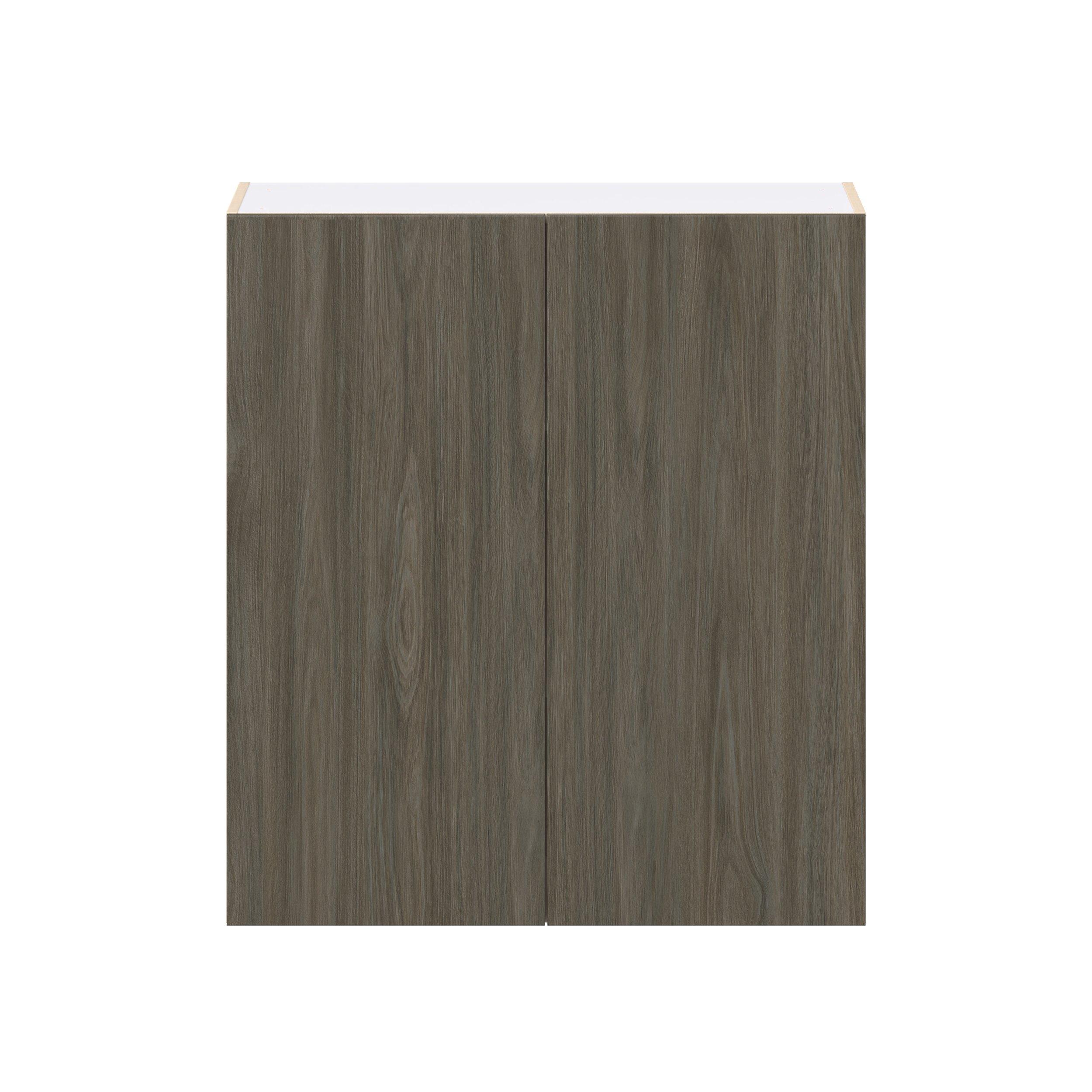 Glenwood 36 in. Burnt Walnut Door Wall Cabinet