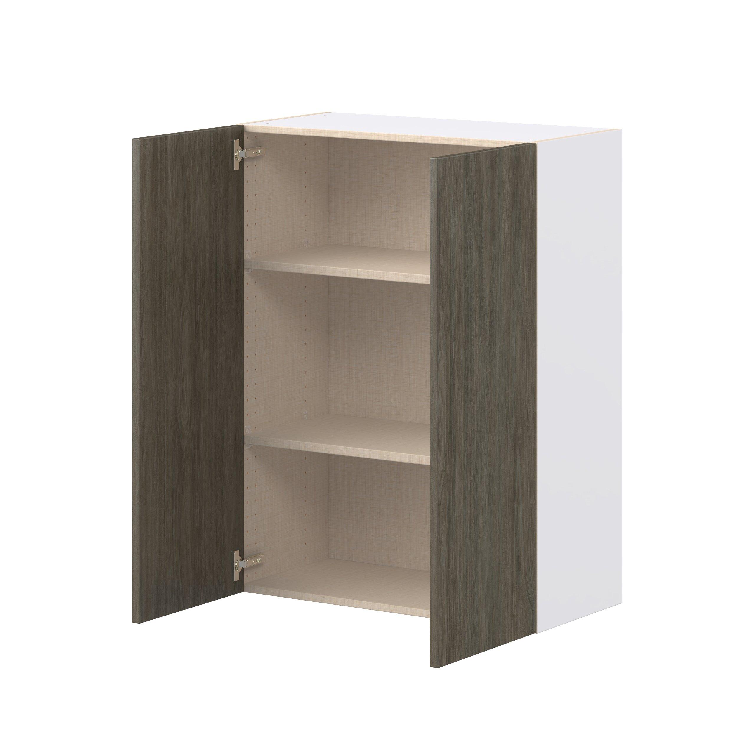 Glenwood 30 in. Burnt Walnut Door Wall Cabinet