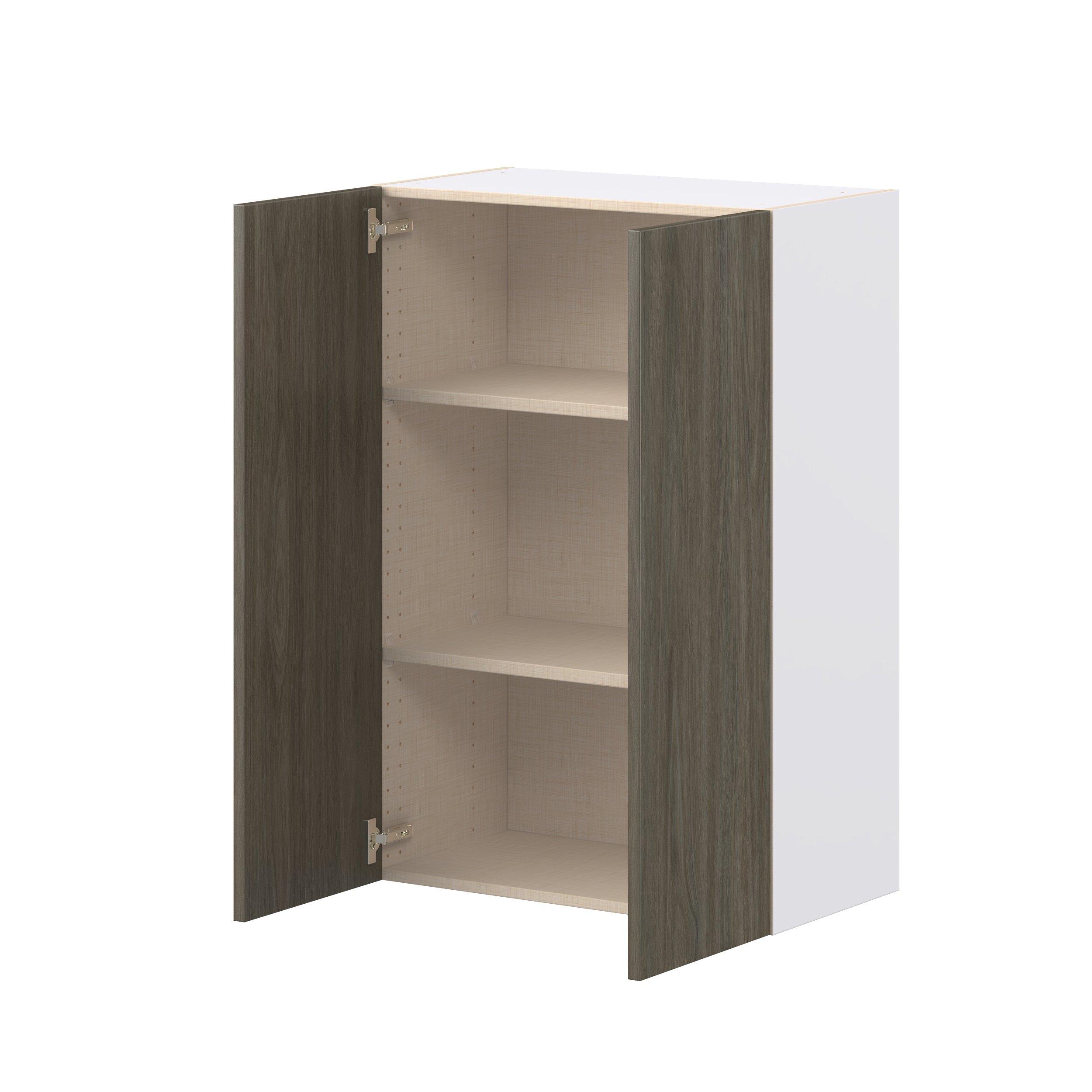 Glenwood 27 in. Burnt Walnut Door Wall Cabinet