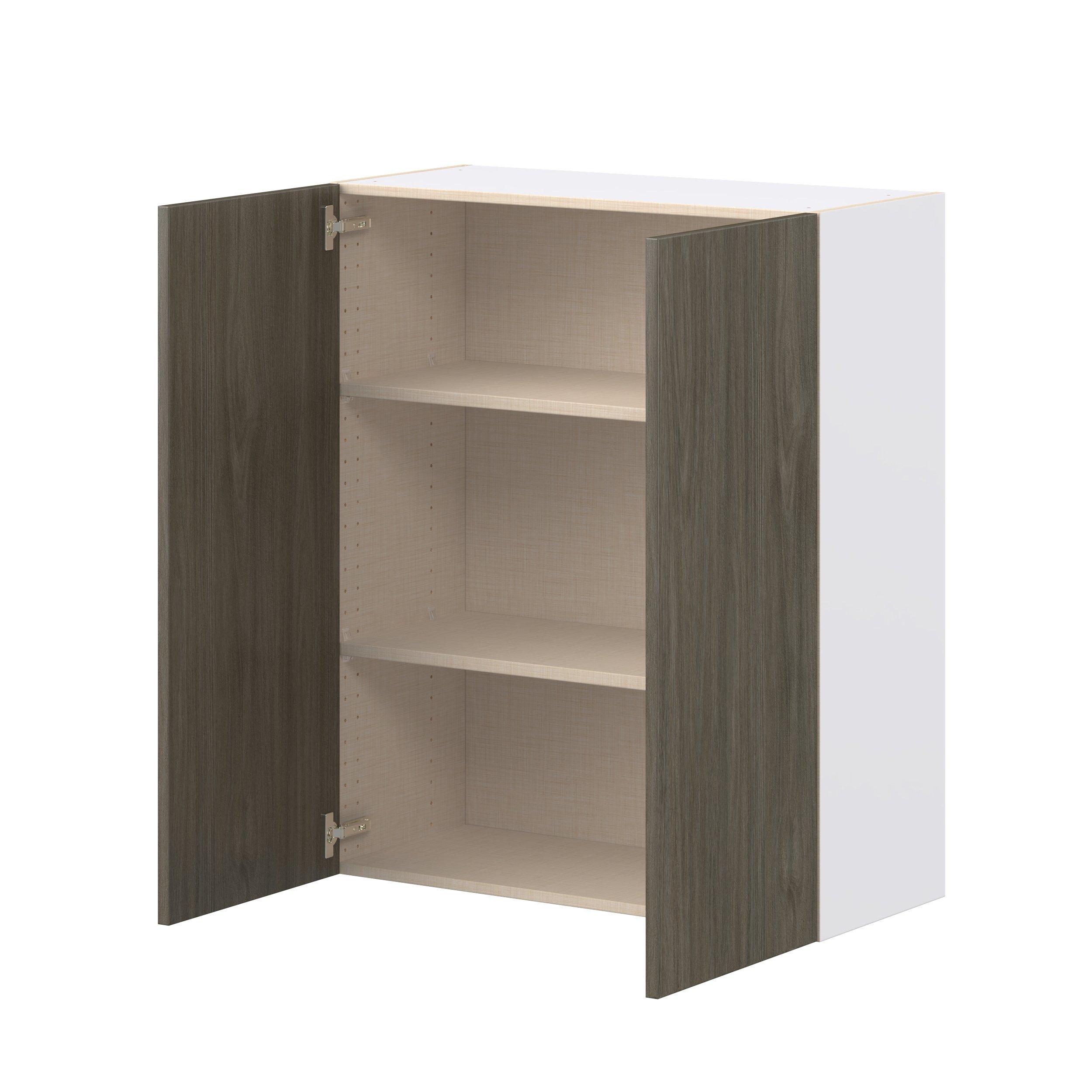 Glenwood 33 in. Burnt Walnut Door Wall Cabinet
