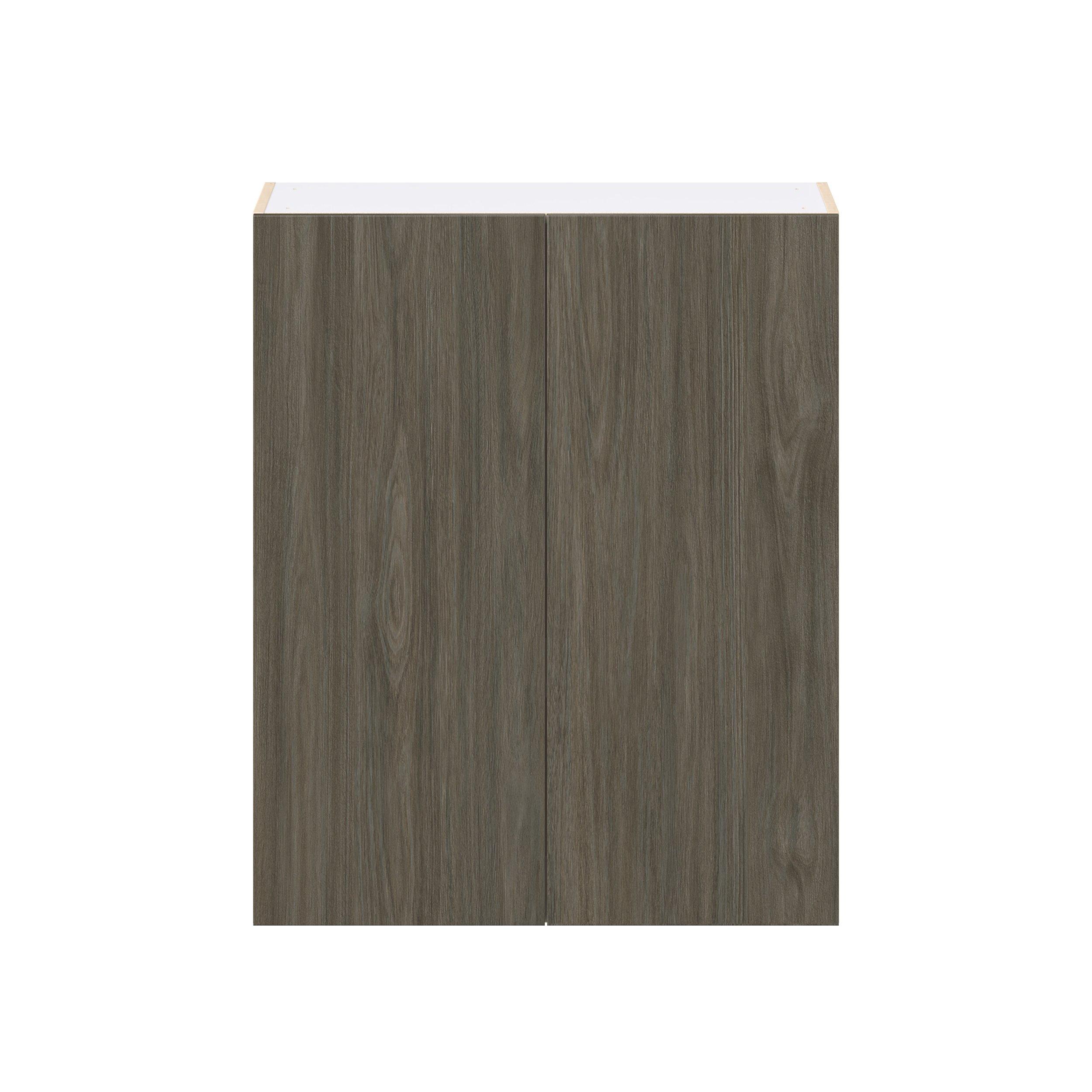 Glenwood 33 in. Burnt Walnut Door Wall Cabinet