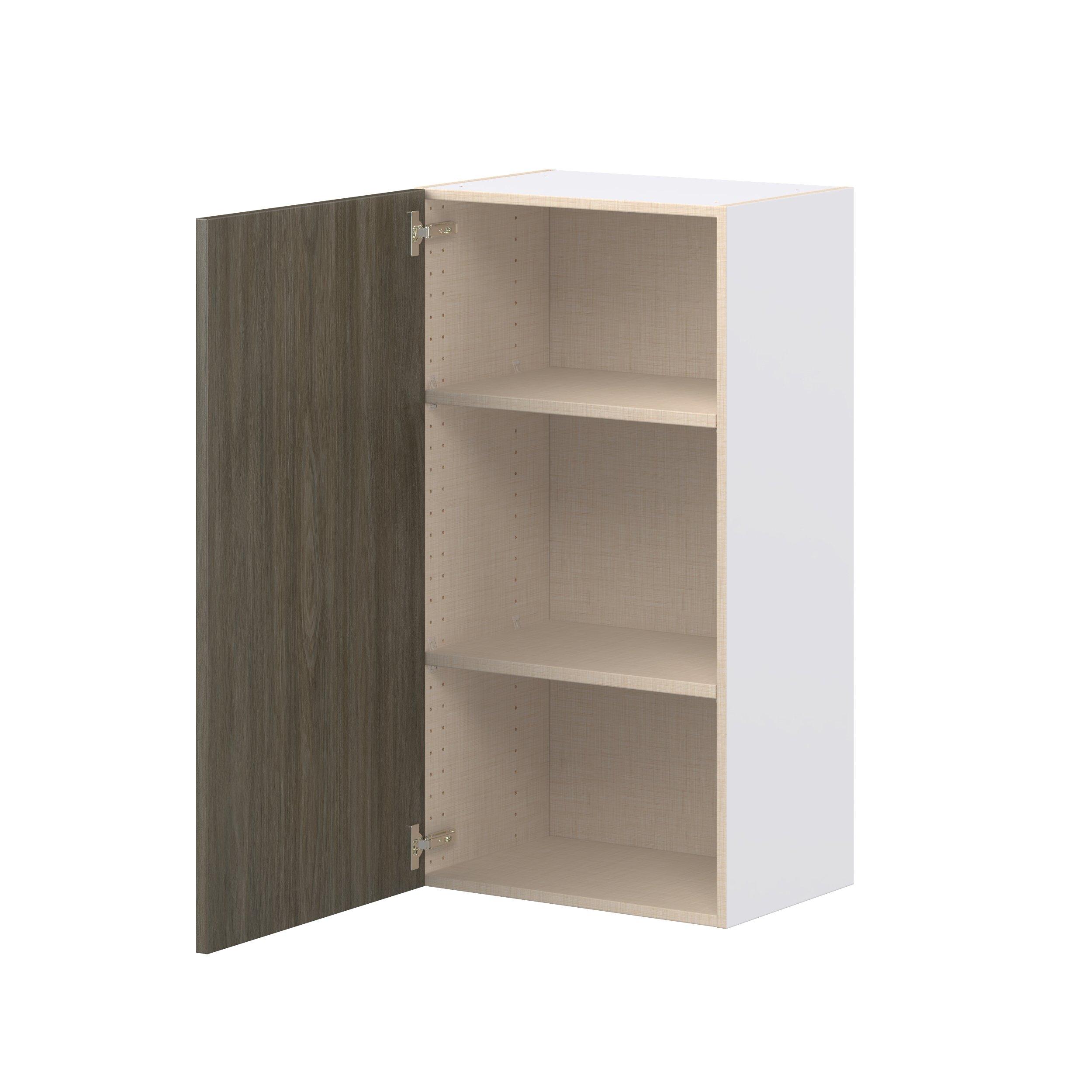 Glenwood 21 in. Burnt Walnut Door Wall Cabinet