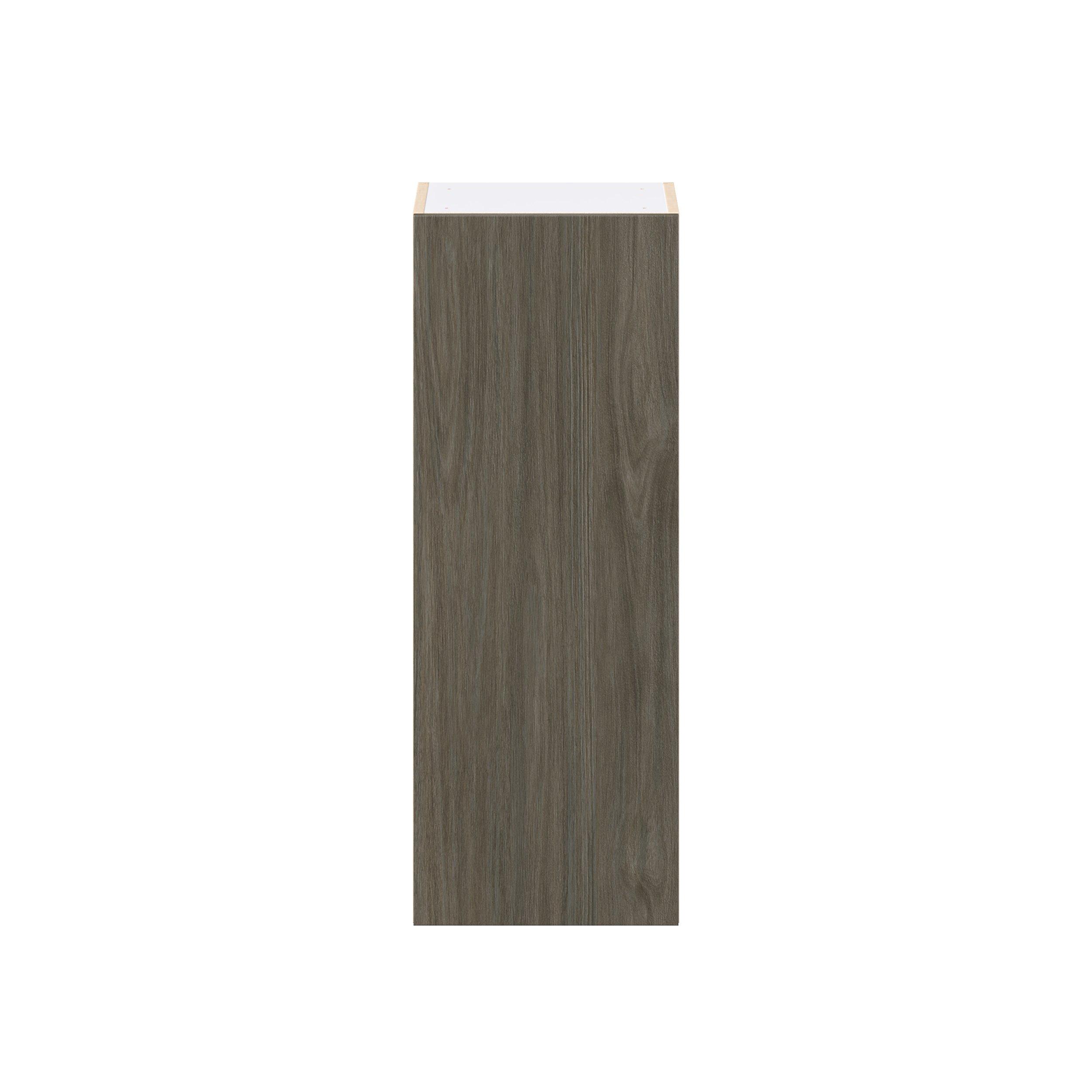 Glenwood 15 in. Burnt Walnut Door Wall Cabinet