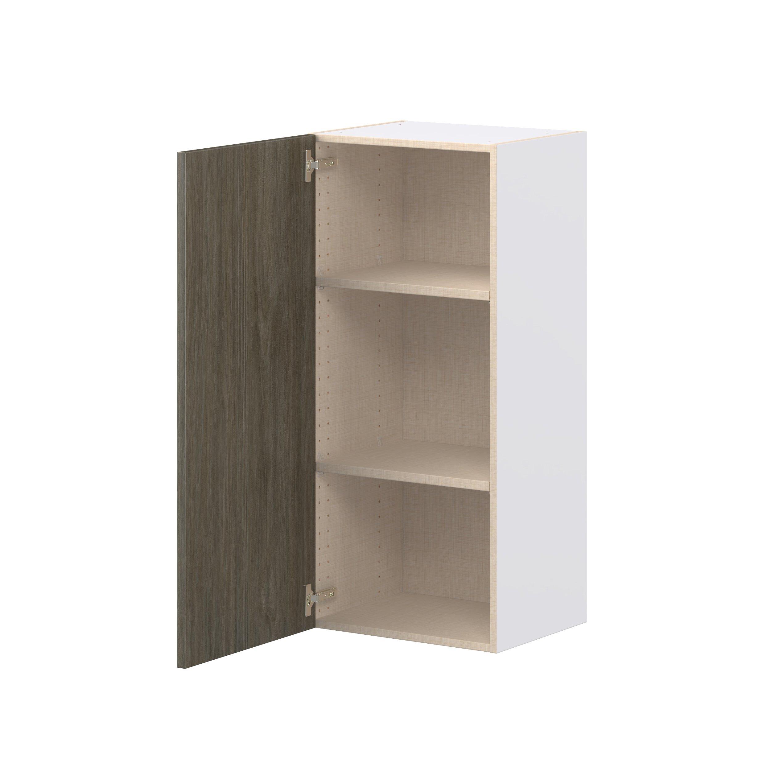 Glenwood 18 in. Burnt Walnut Door Wall Cabinet