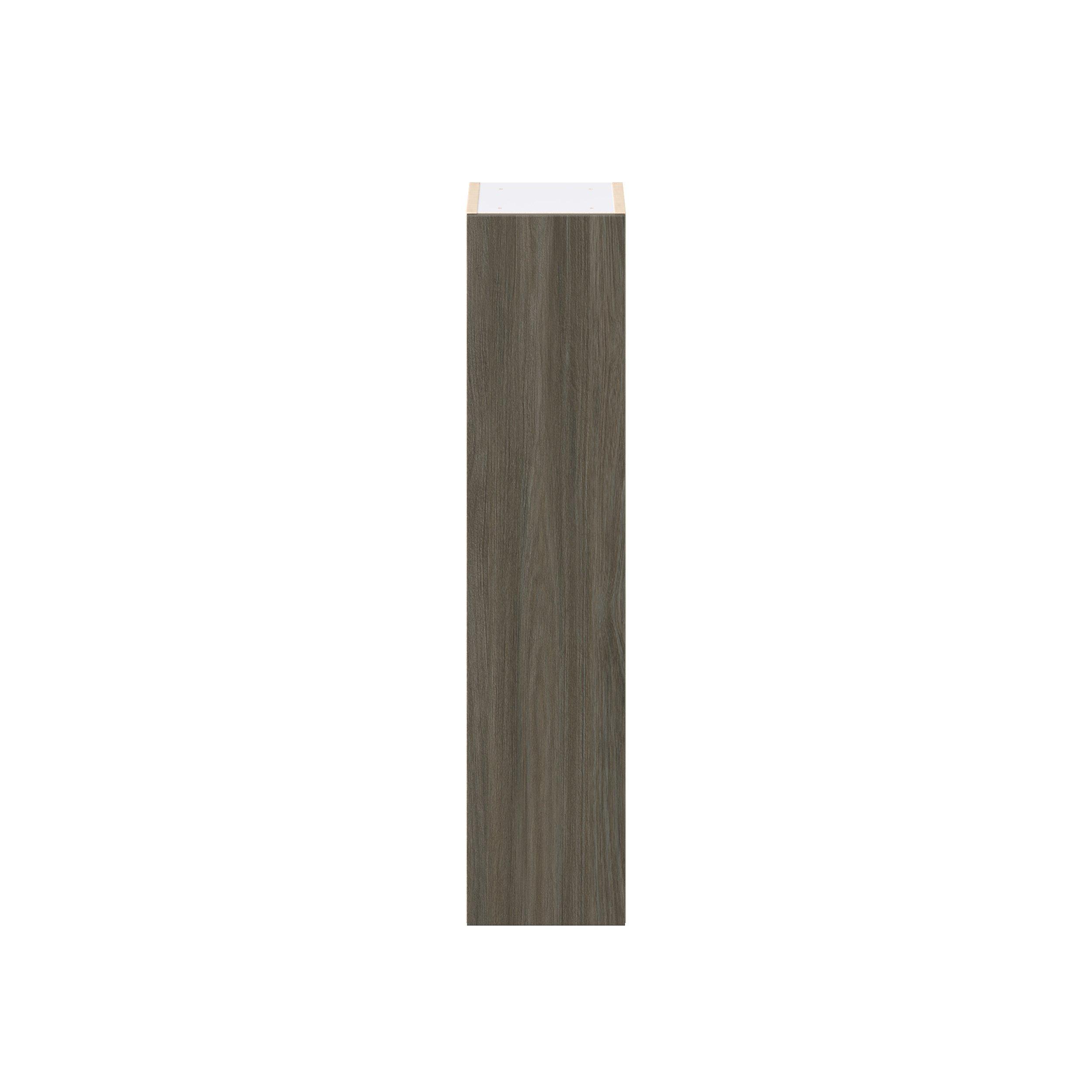 Glenwood 9 in. Burnt Walnut Door Wall Cabinet