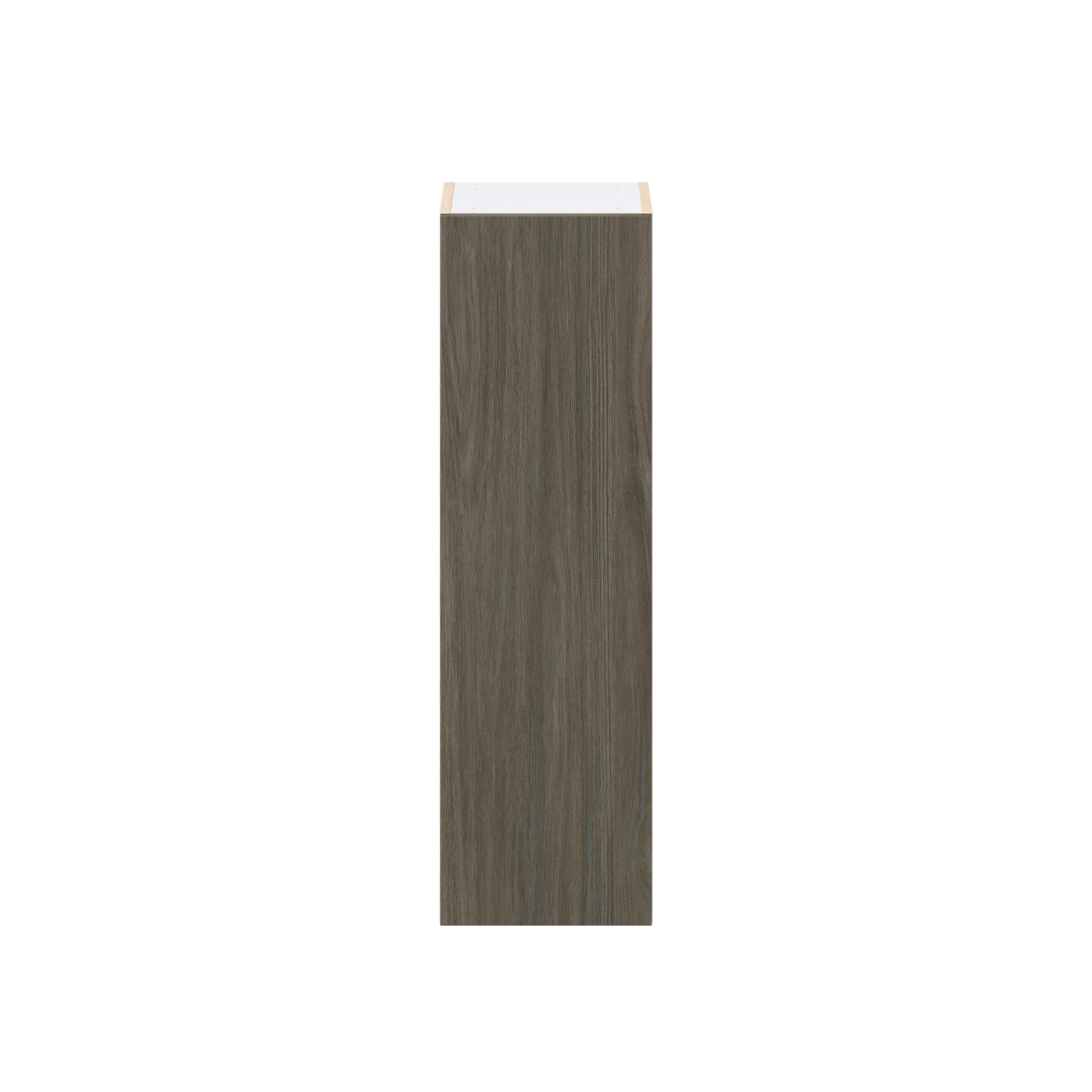 Glenwood 12 in. Burnt Walnut Door Wall Cabinet