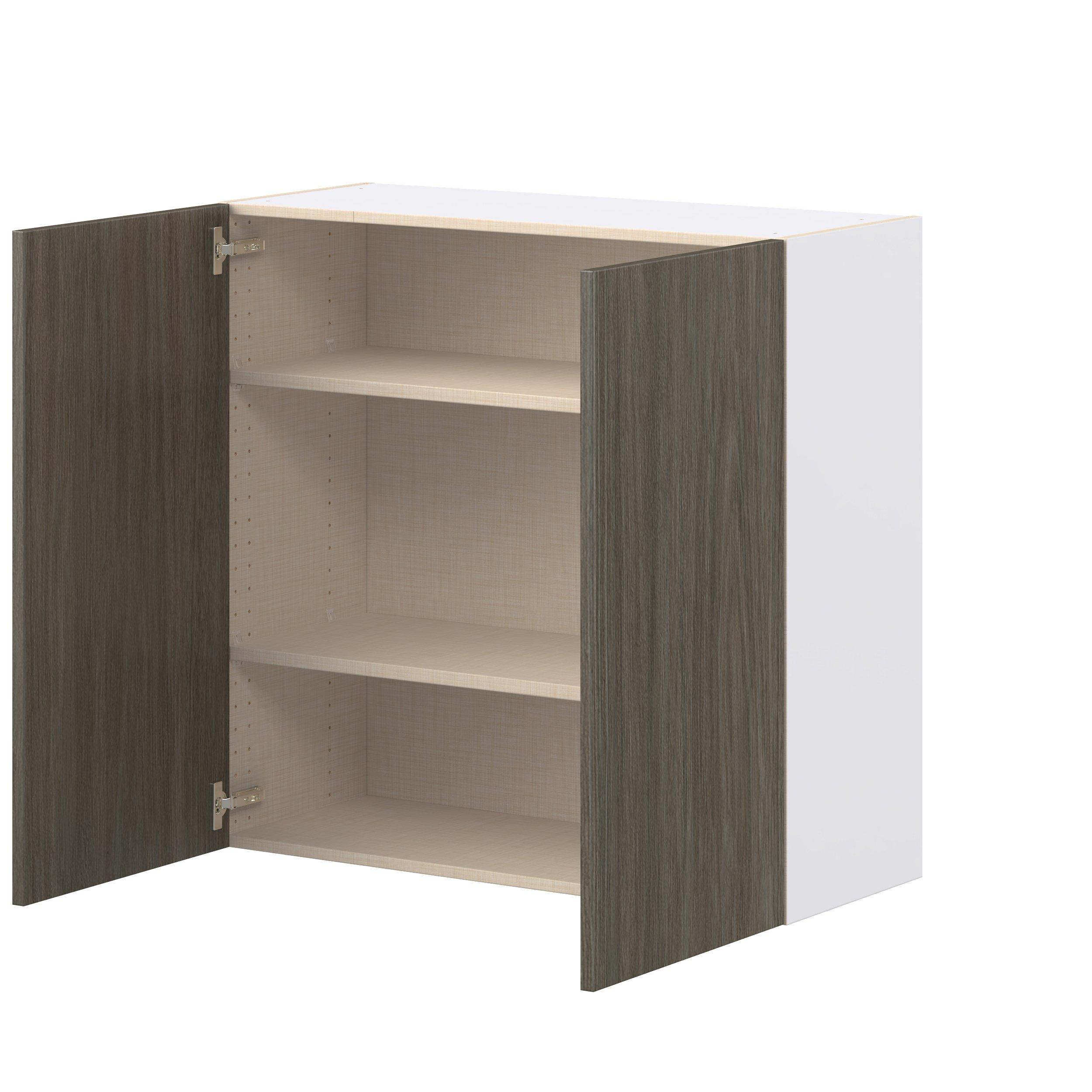 Glenwood 36 in. Burnt Walnut Door Wall Cabinet