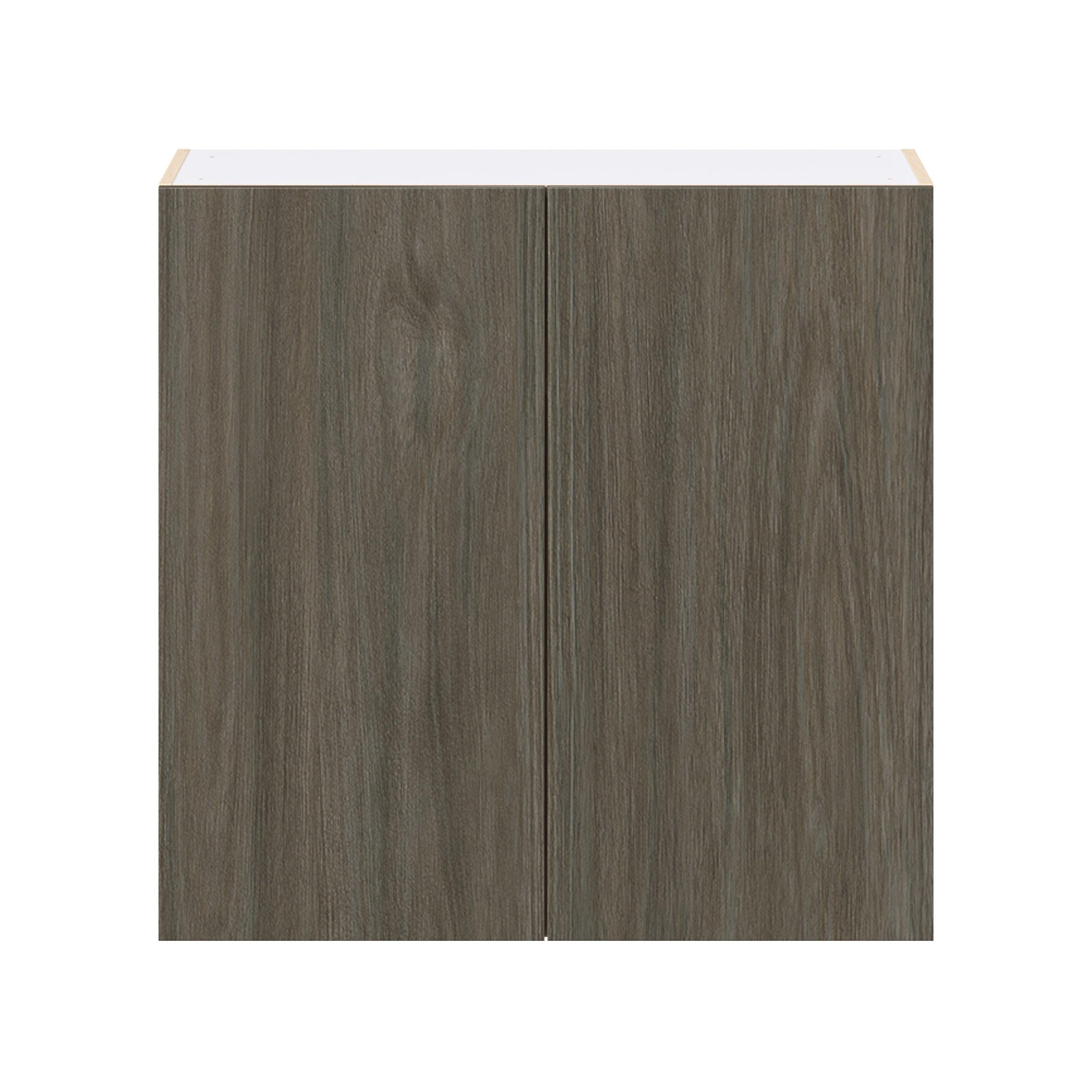 Glenwood 36 in. Burnt Walnut Door Wall Cabinet