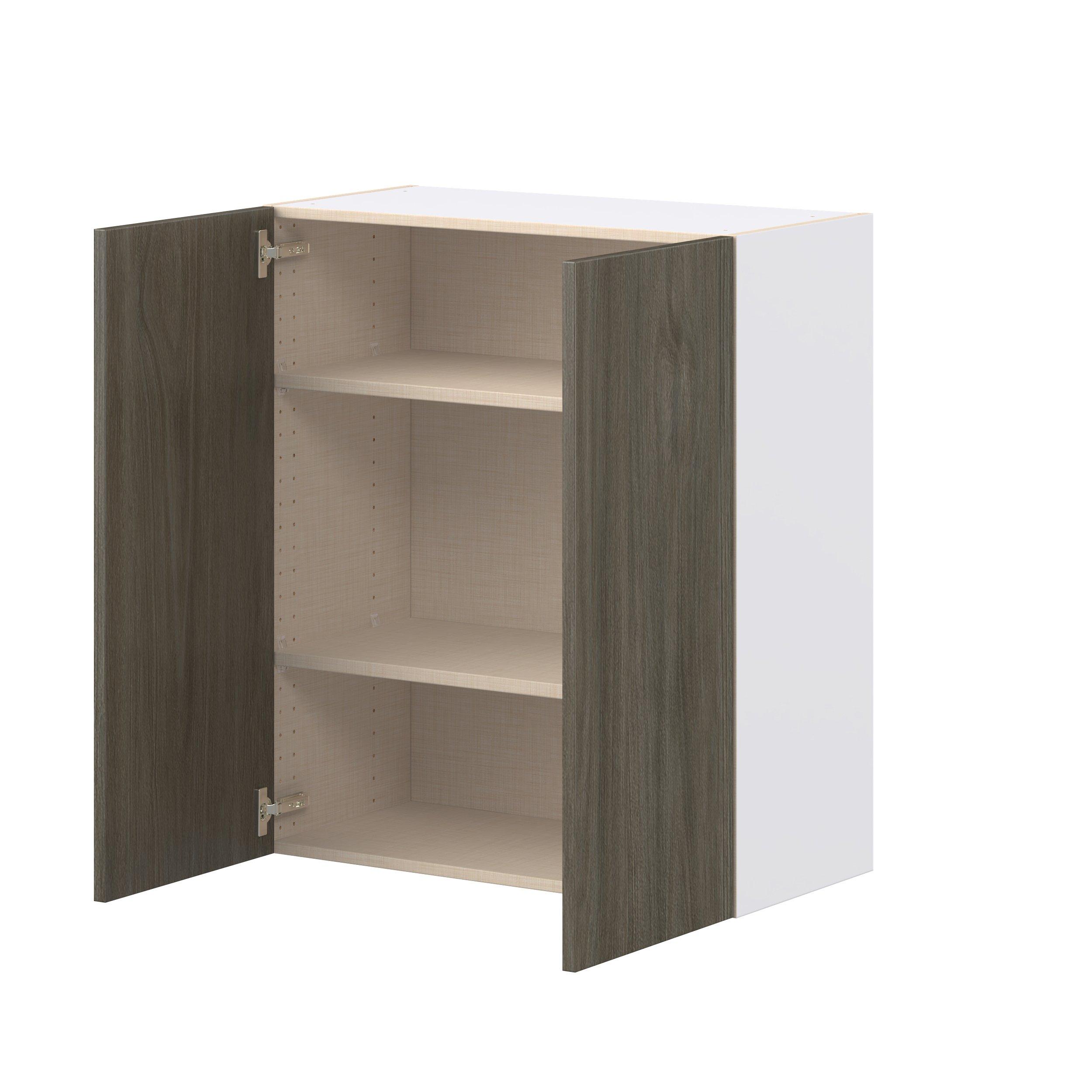Glenwood 30 in. Burnt Walnut Door Wall Cabinet