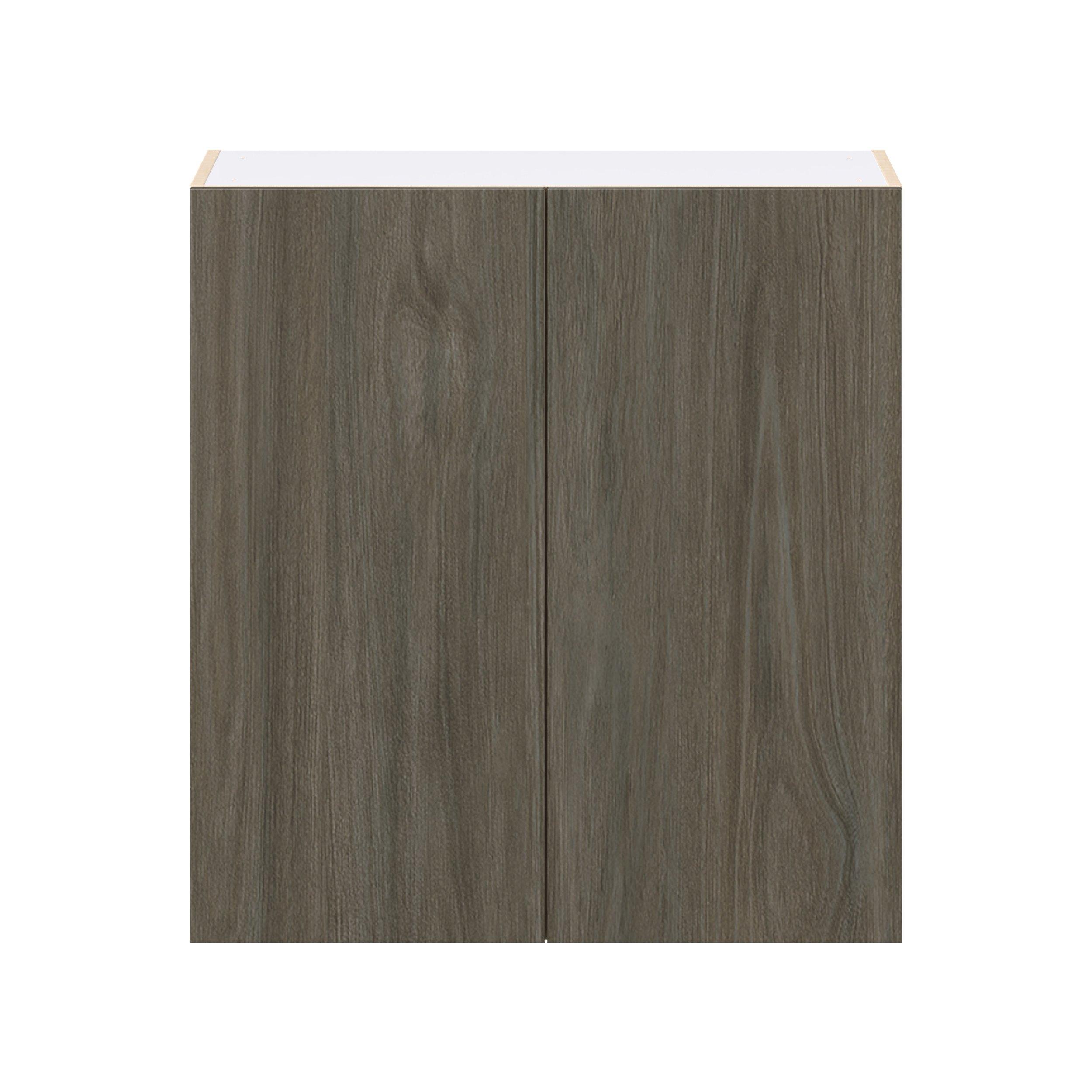 Glenwood 33 in. Burnt Walnut Door Wall Cabinet