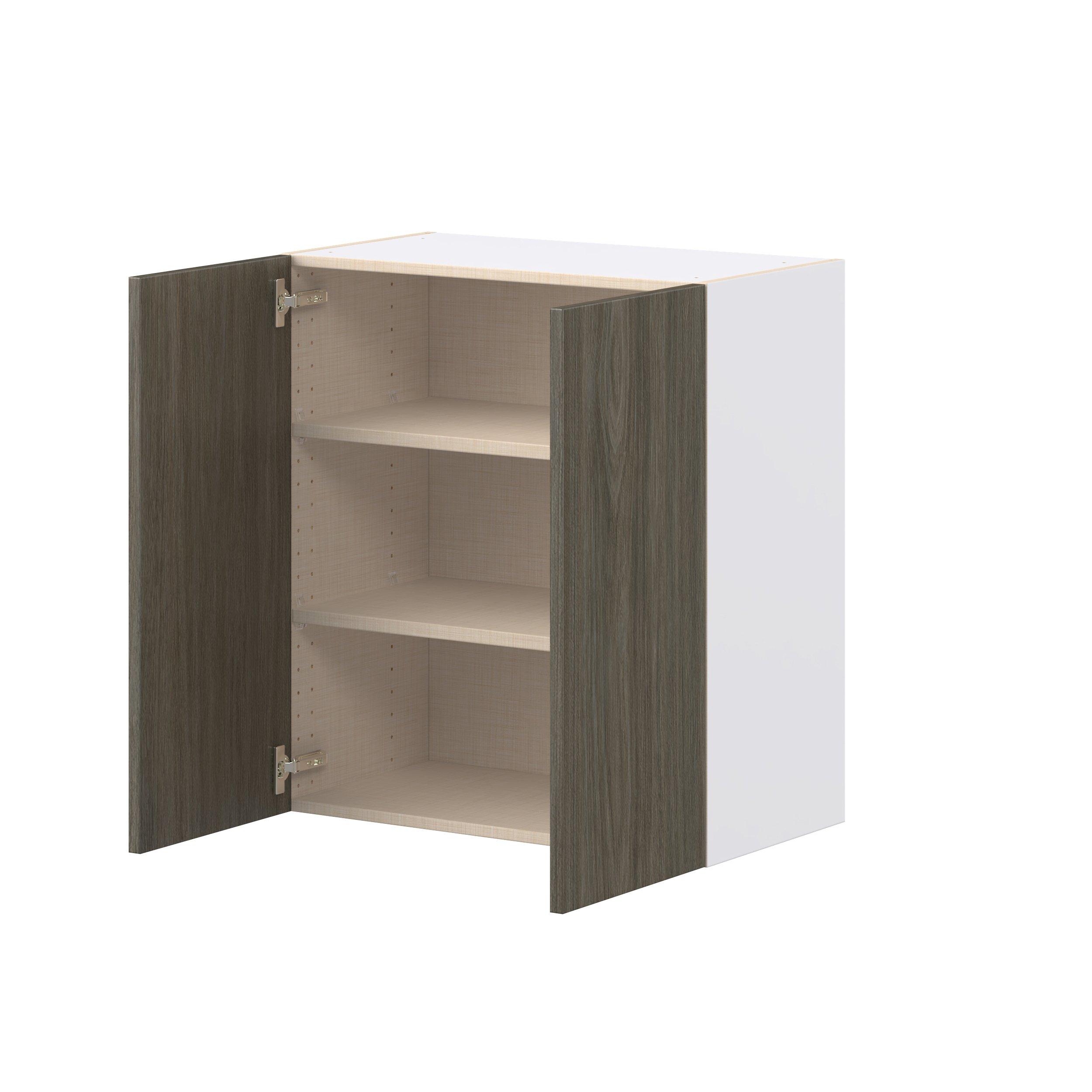 Glenwood 27 in. Burnt Walnut Door Wall Cabinet