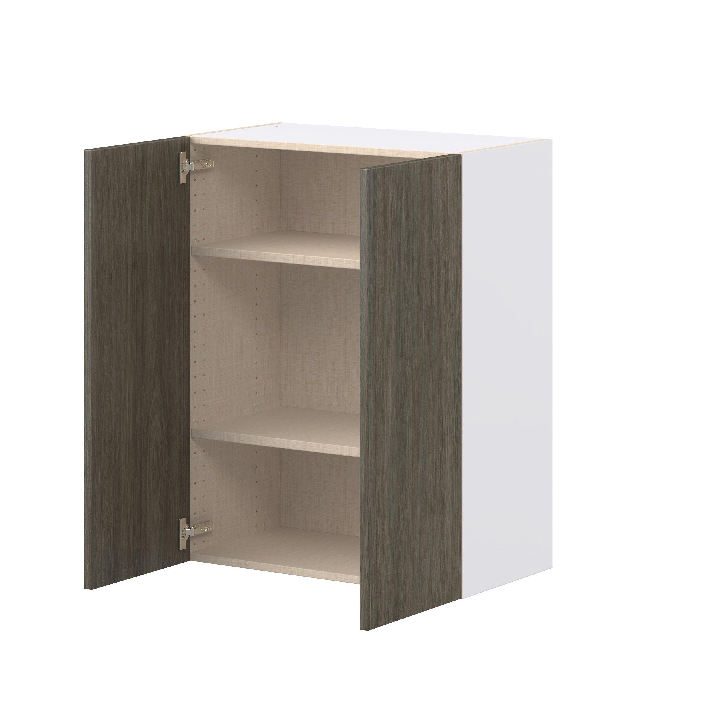 Glenwood 27 in. Burnt Walnut Door Wall Cabinet