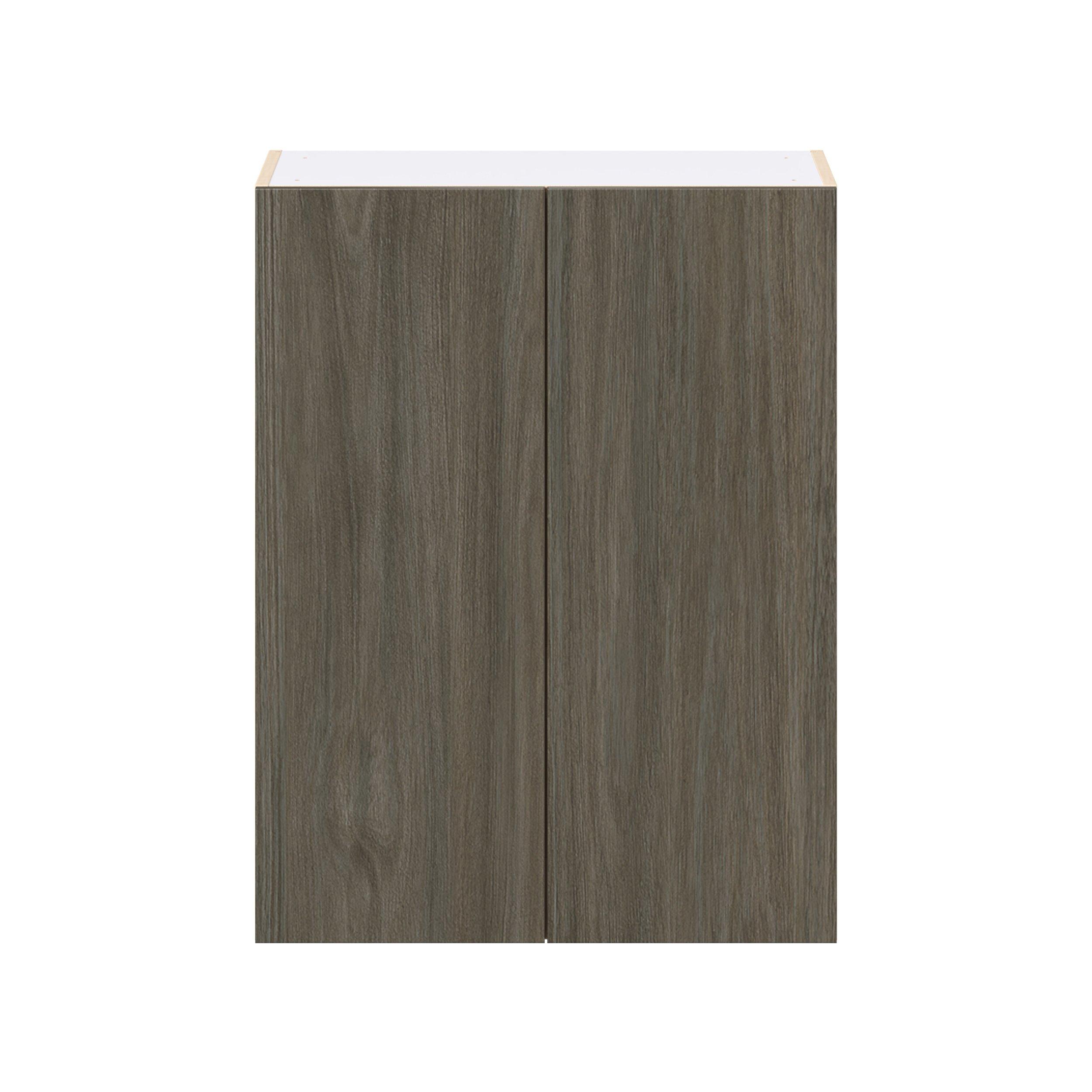 Glenwood 27 in. Burnt Walnut Door Wall Cabinet