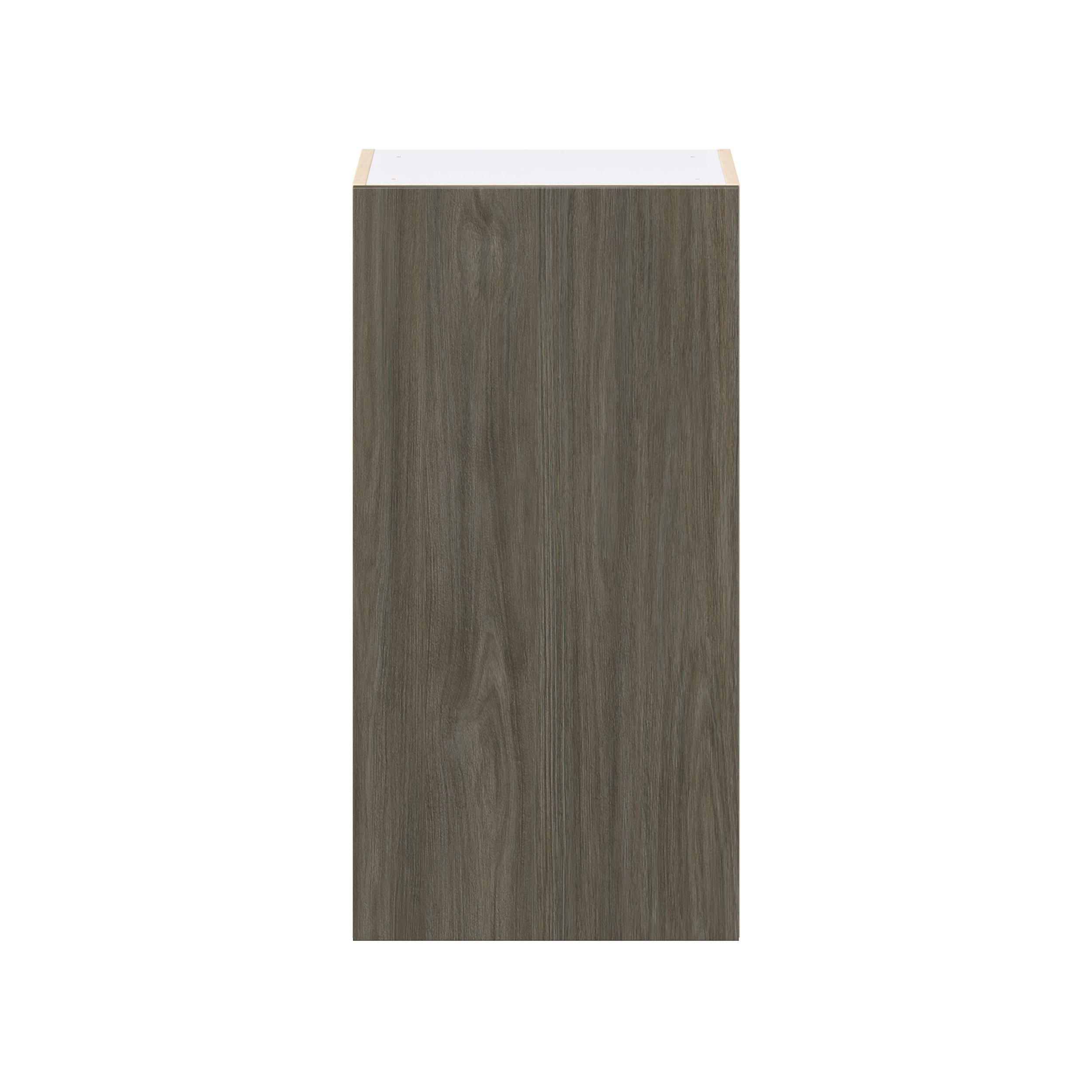 Glenwood 18 in. Burnt Walnut Door Wall Cabinet