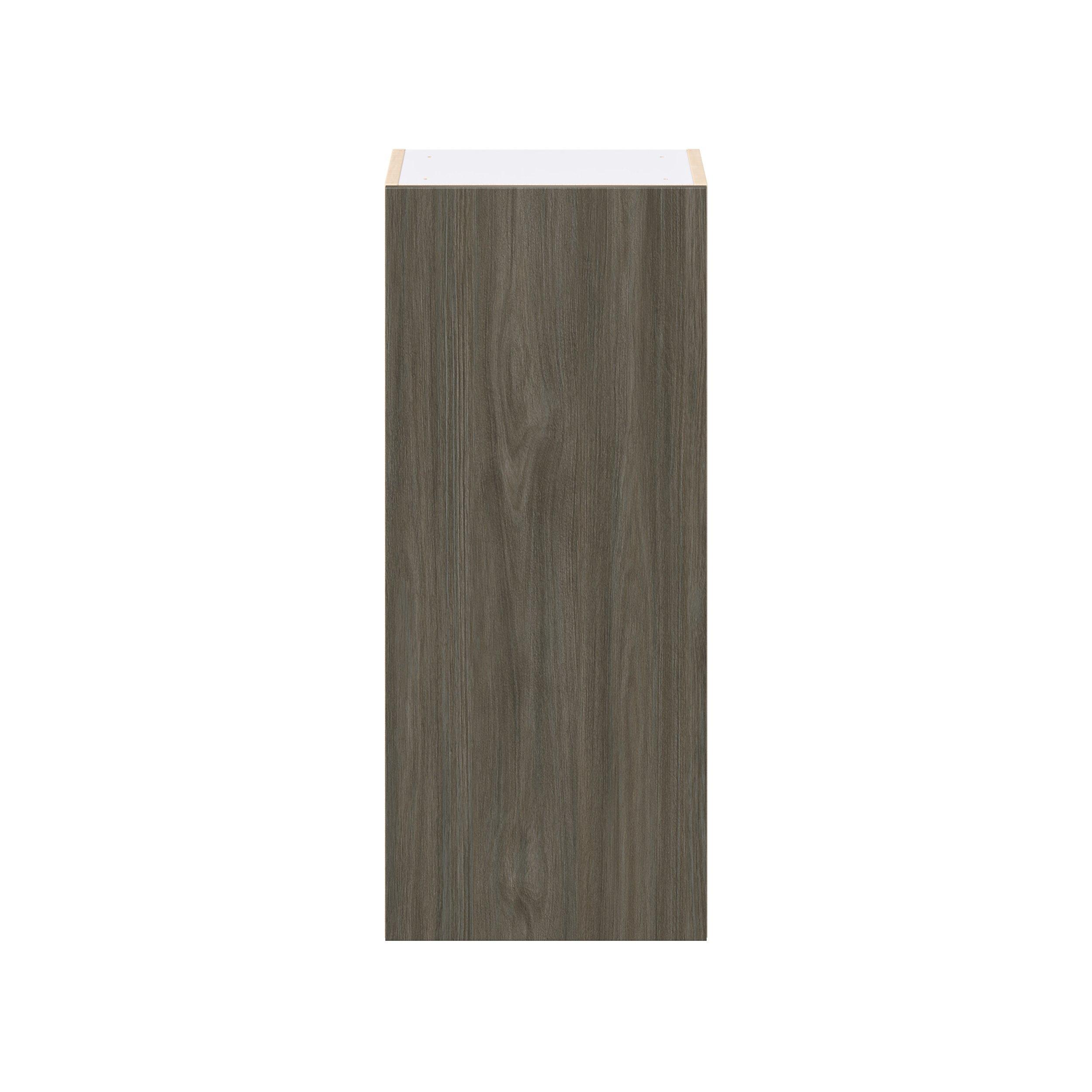 Glenwood 15 in. Burnt Walnut Door Wall Cabinet