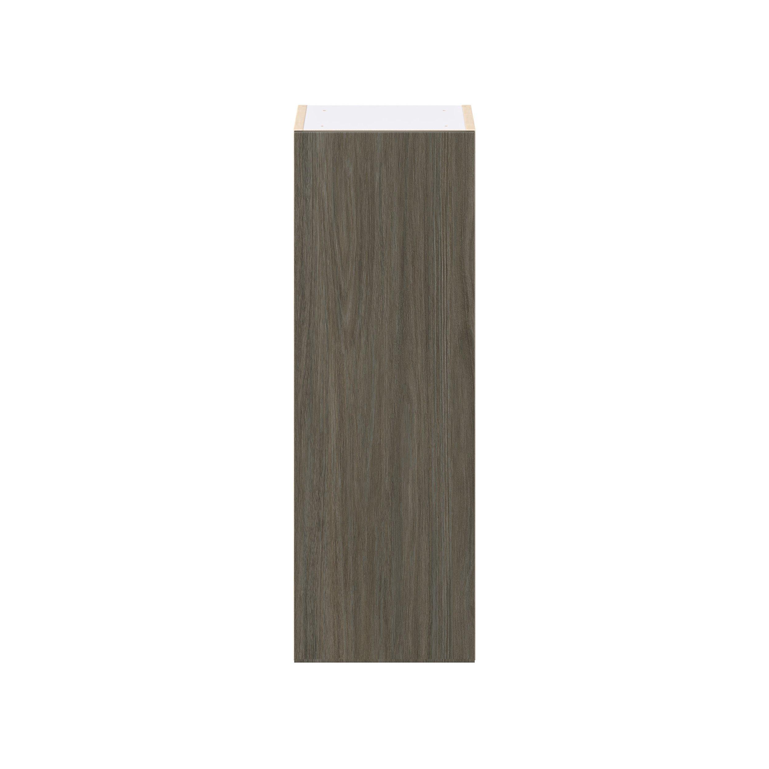 Glenwood 12 in. Burnt Walnut Door Wall Cabinet