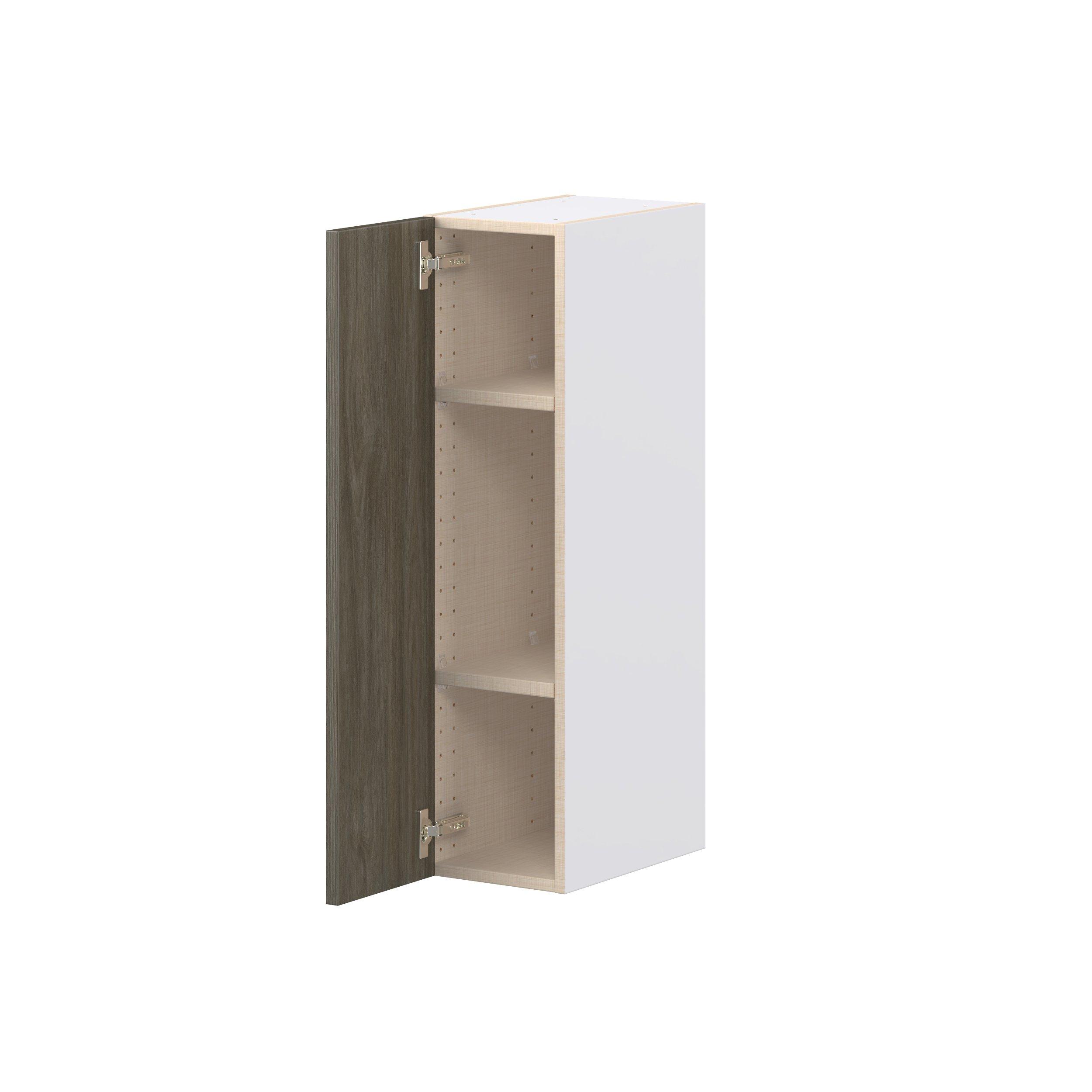 Glenwood 9 in. Burnt Walnut Door Wall Cabinet