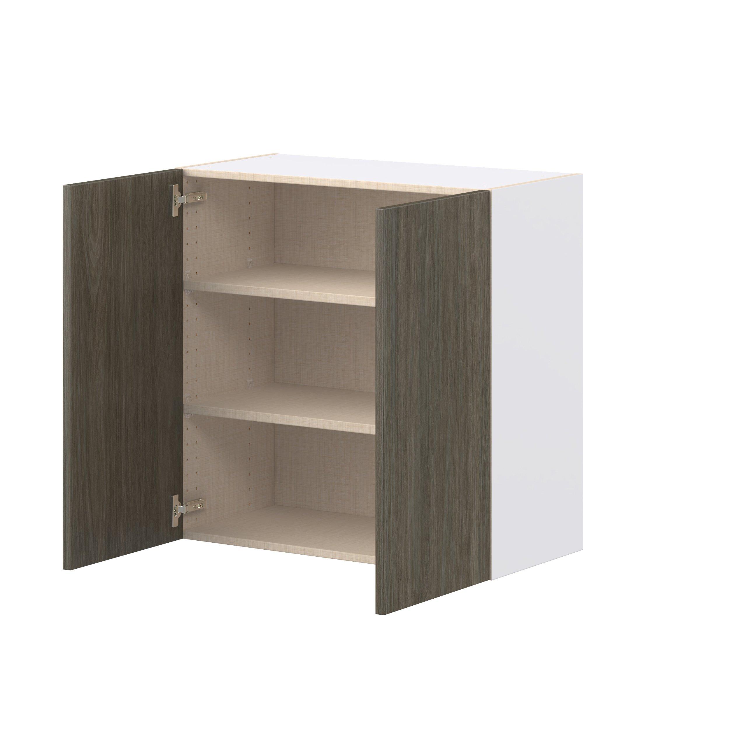 Glenwood 30 in. Burnt Walnut Door Wall Cabinet