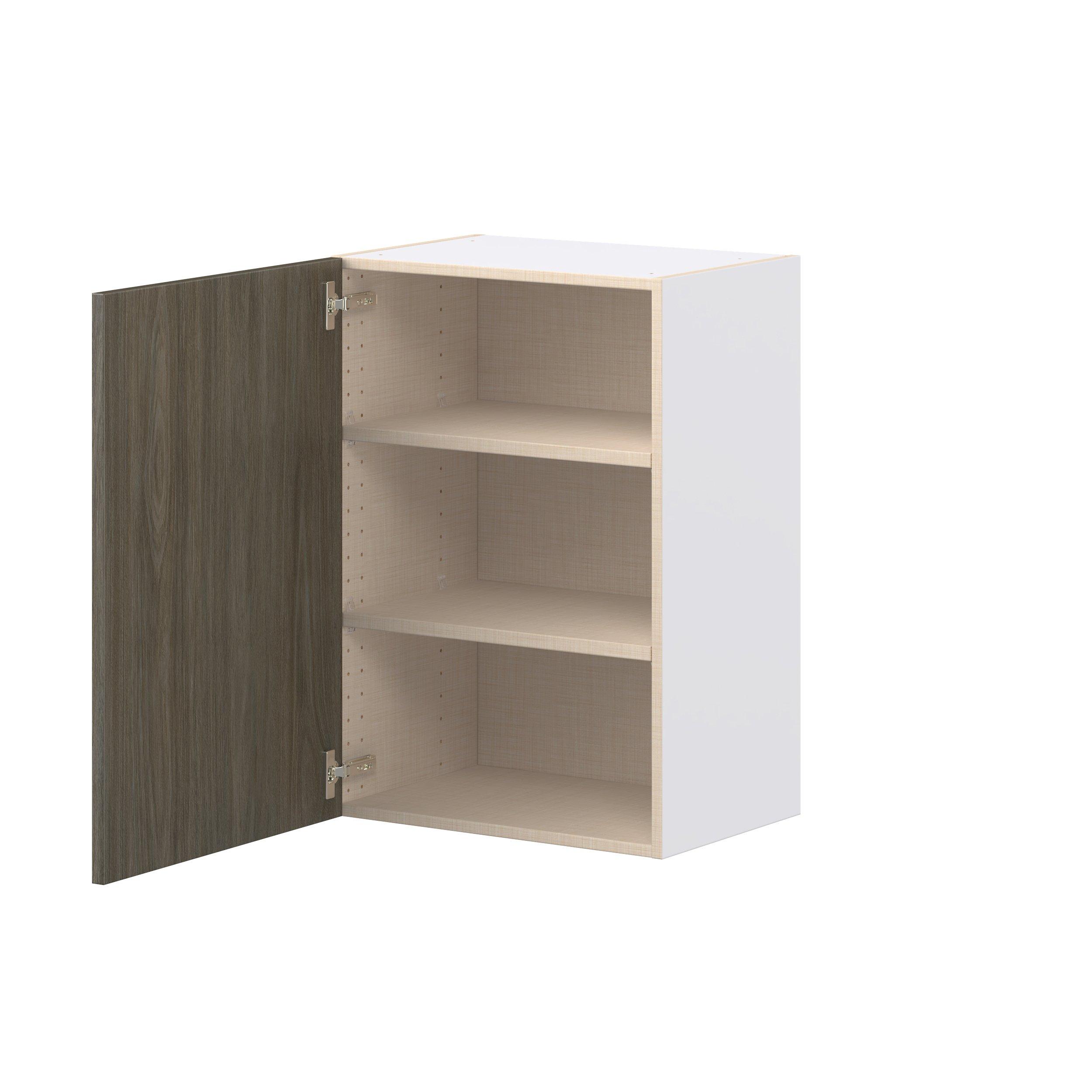 Glenwood 21 in. Burnt Walnut Door Wall Cabinet