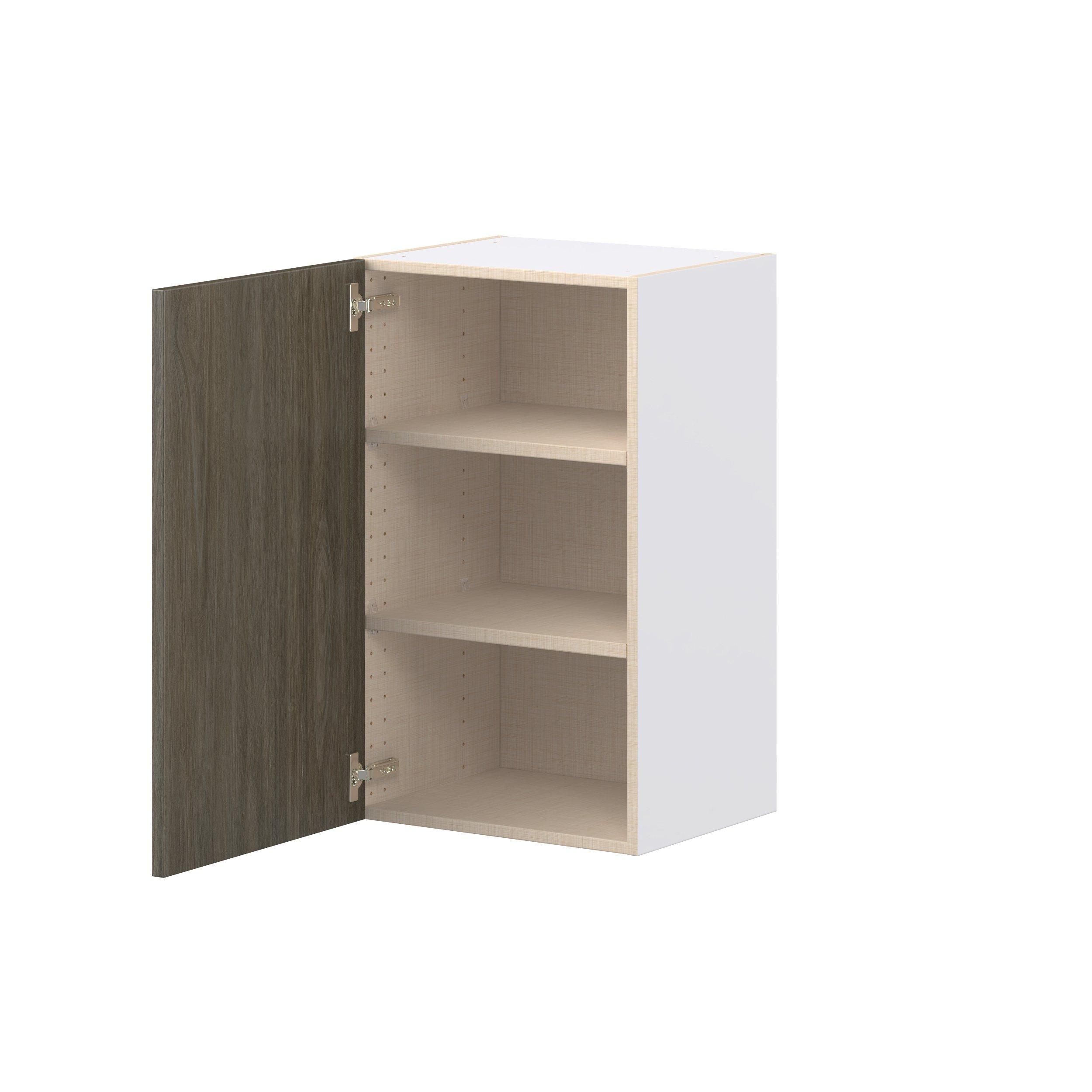 Glenwood 18 in. Burnt Walnut Door Wall Cabinet