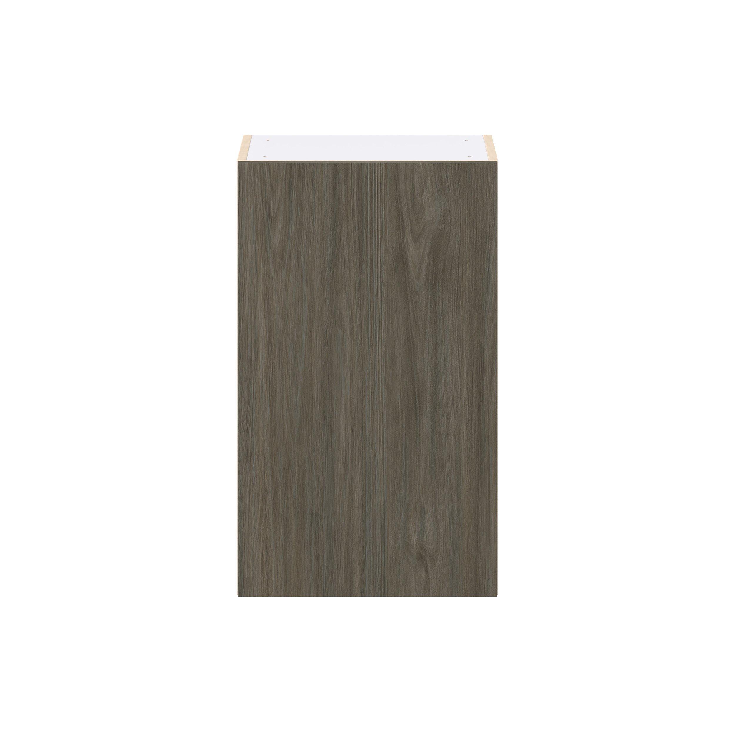 Glenwood 18 in. Burnt Walnut Door Wall Cabinet