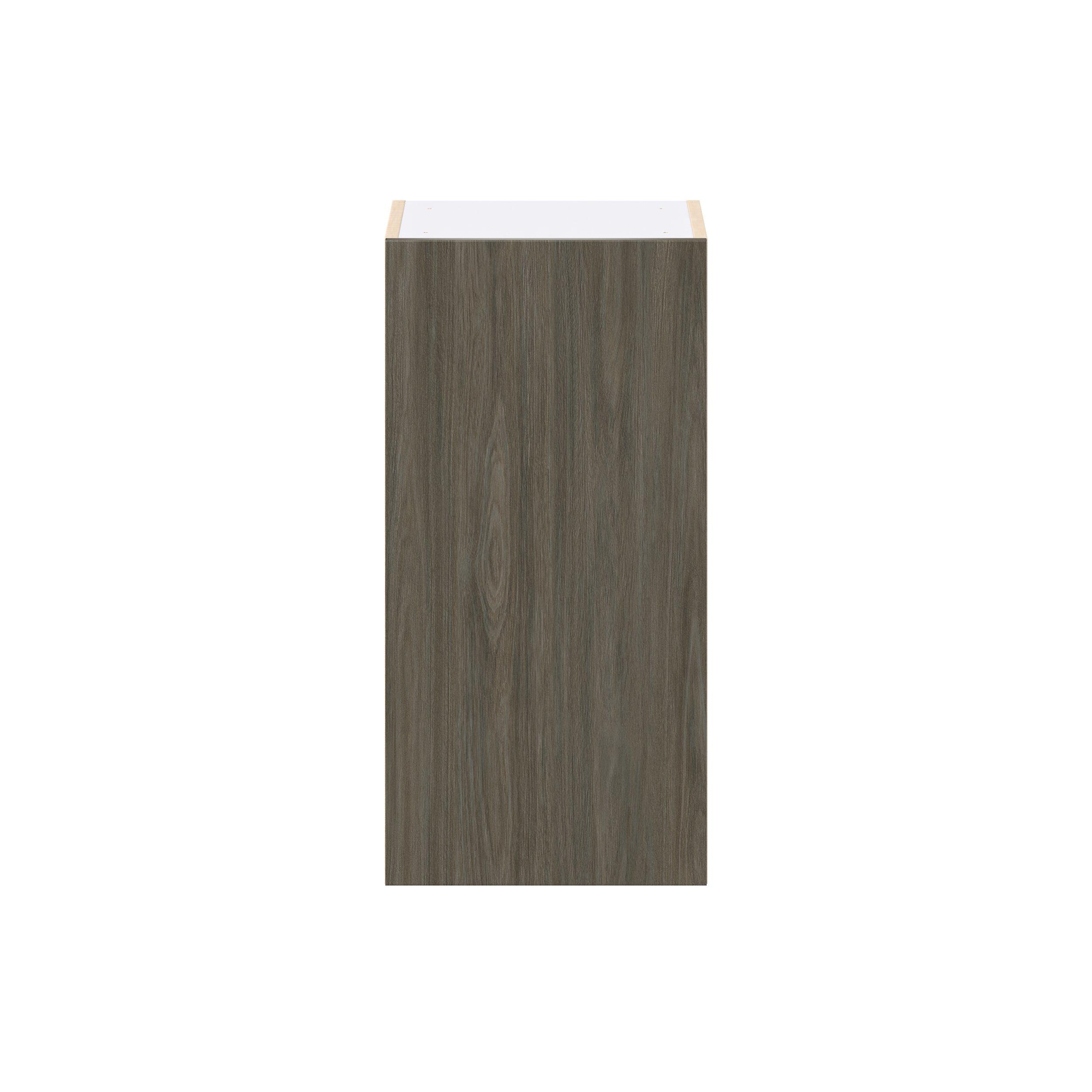Glenwood 15 in. Burnt Walnut Door Wall Cabinet