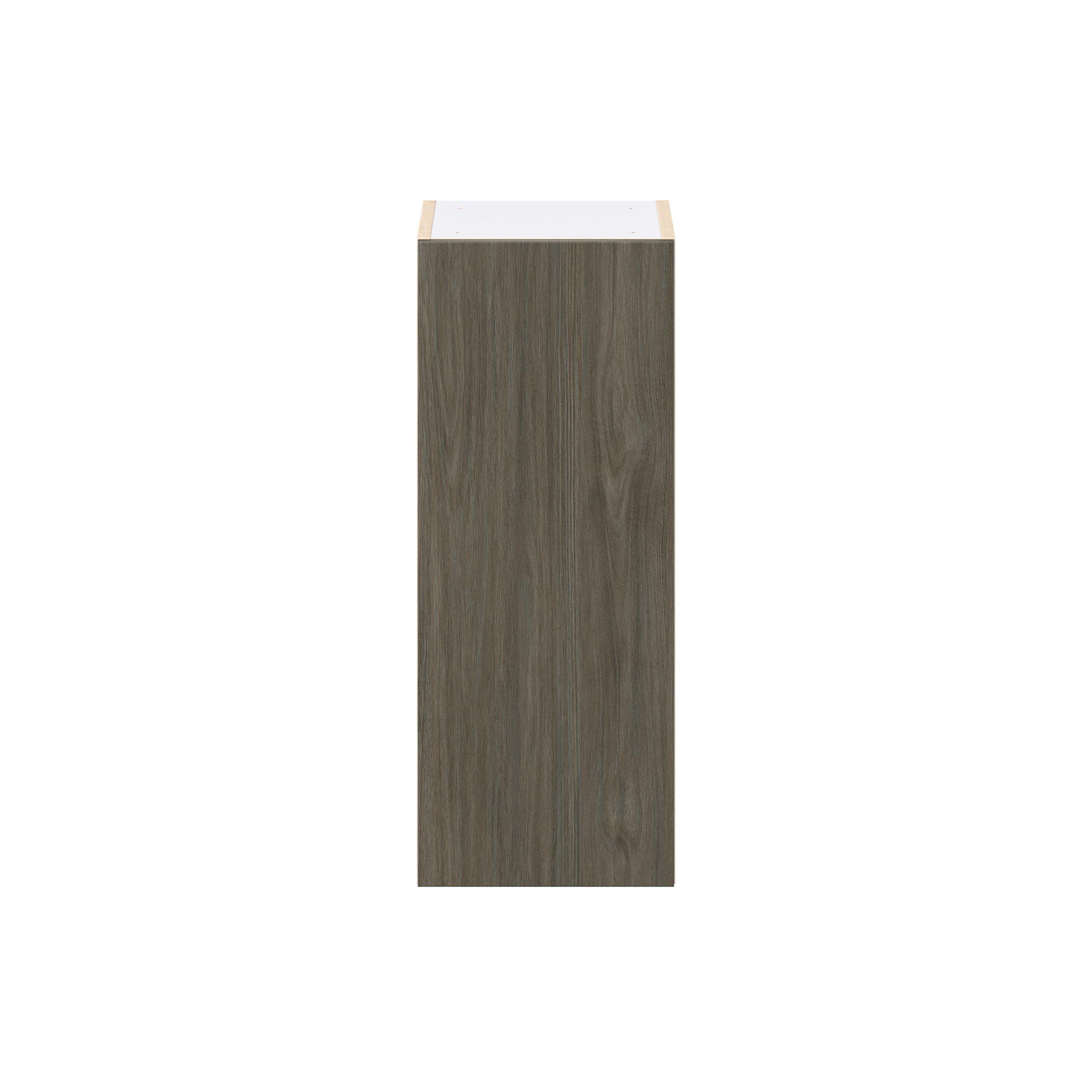 Glenwood 12 in. Burnt Walnut Door Wall Cabinet