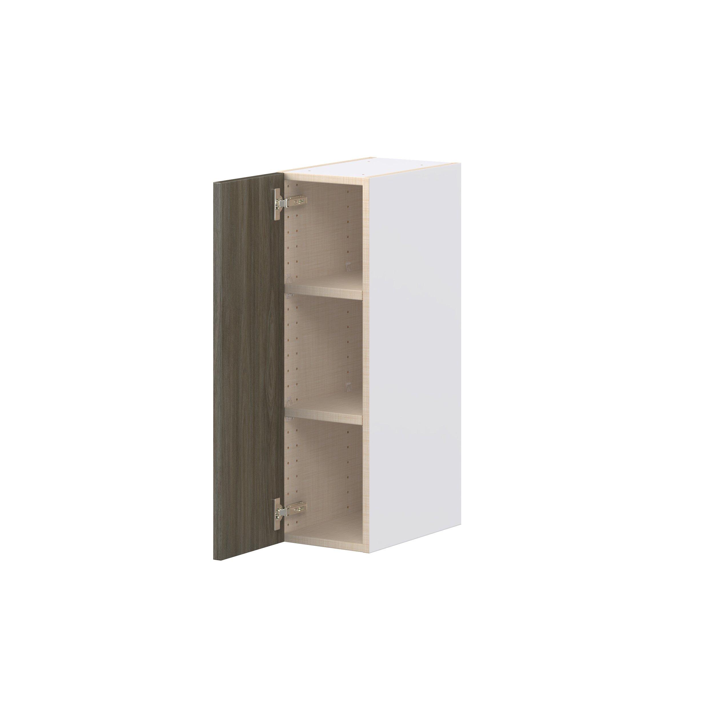 Glenwood 9 in. Burnt Walnut Door Wall Cabinet