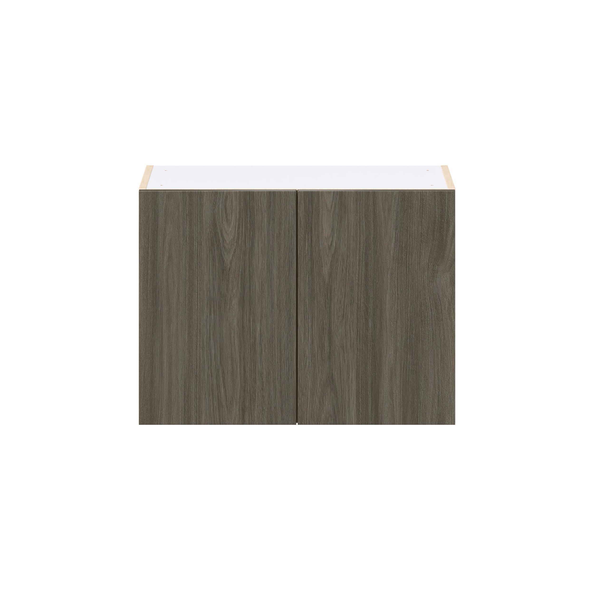 Glenwood 27 in. Burnt Walnut Bridge Wall Cabinet