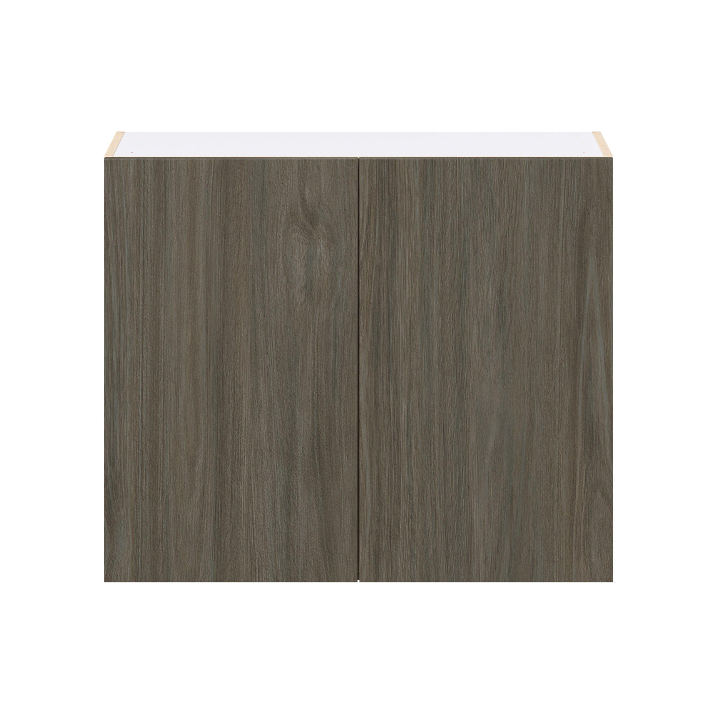 Glenwood 36 in. Burnt Walnut Door Wall Cabinet