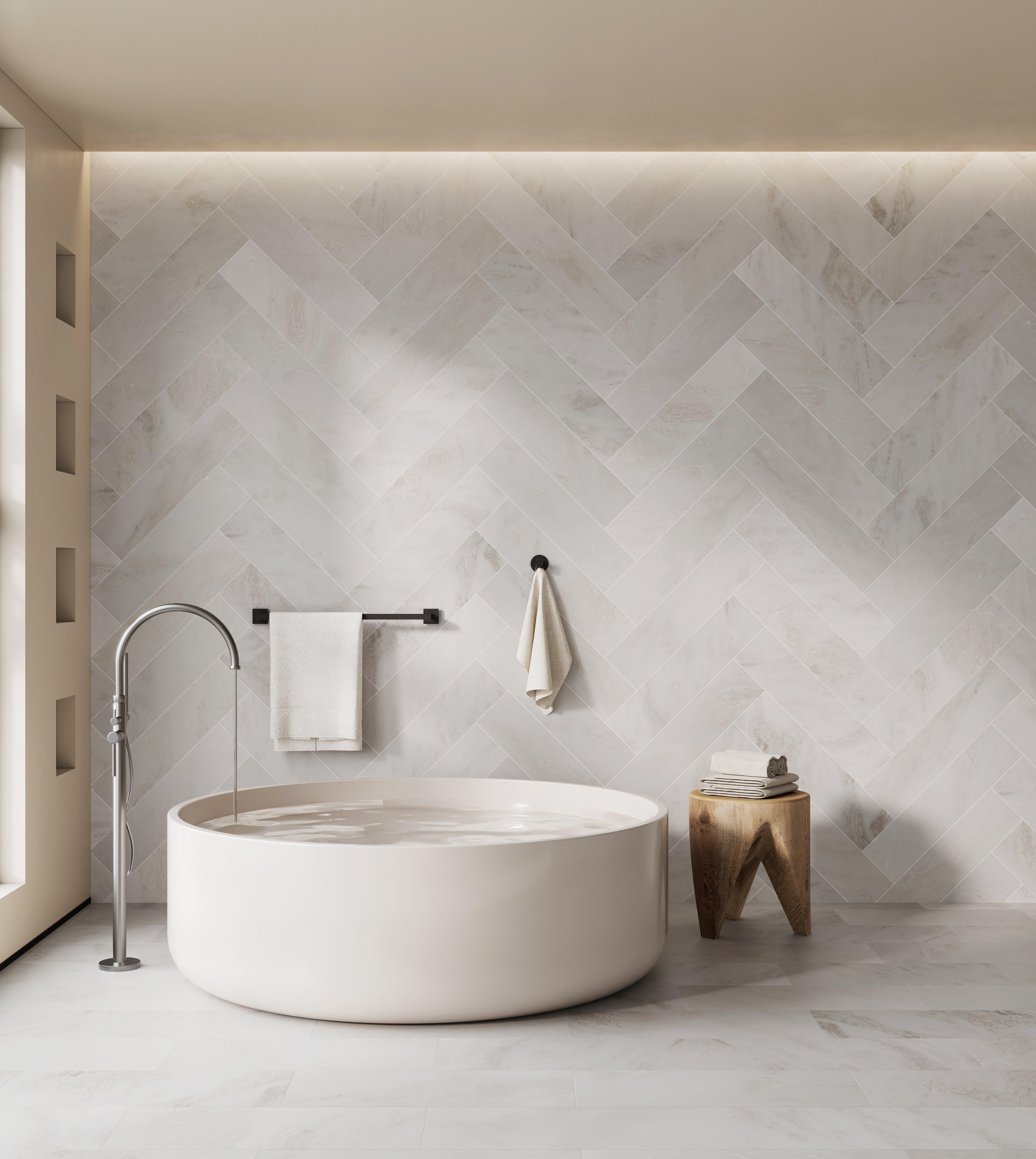 Sahara Carrara Honed Marble Tile