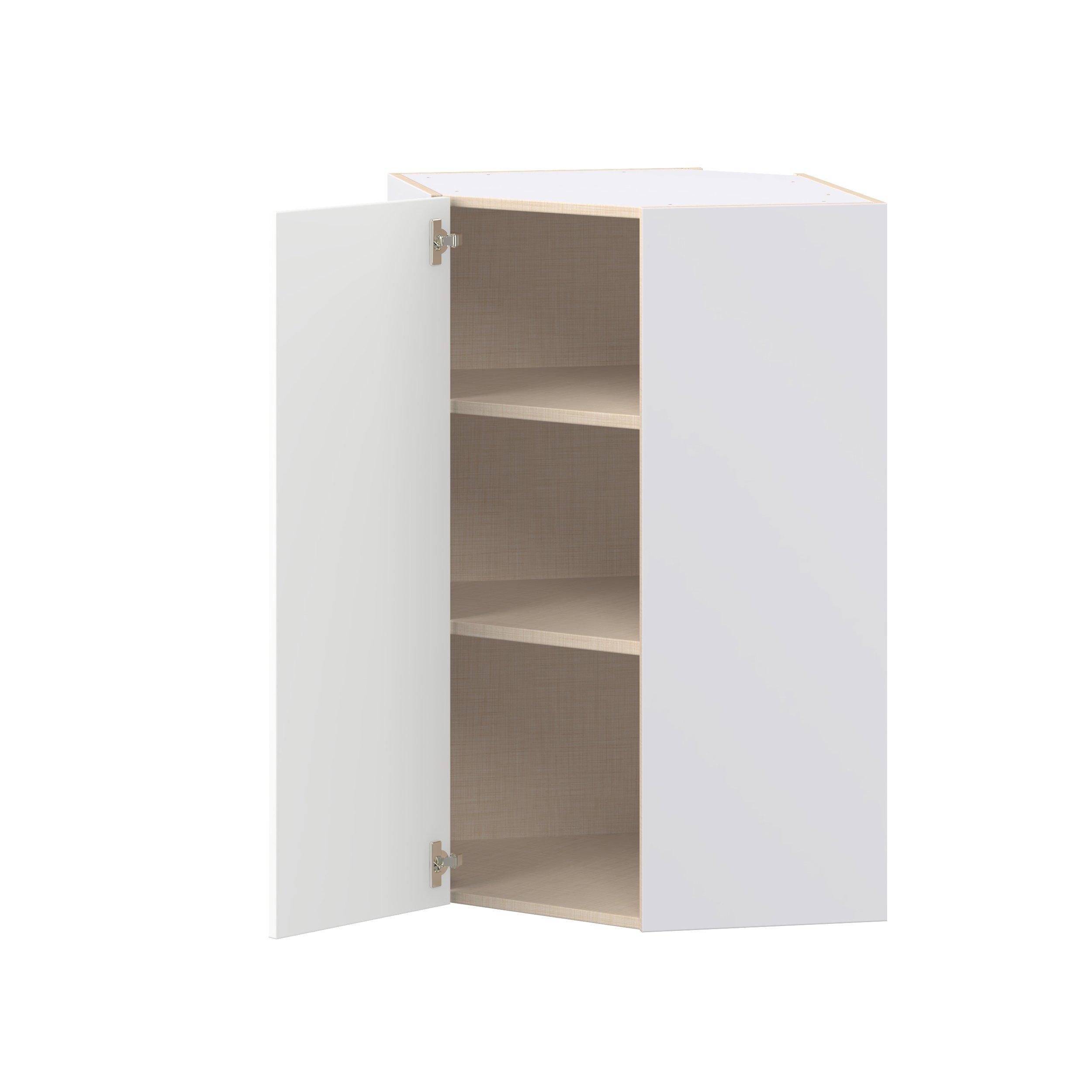 Peachtree 24 in. Painted Bright White Wall Angle Corner Cabinet