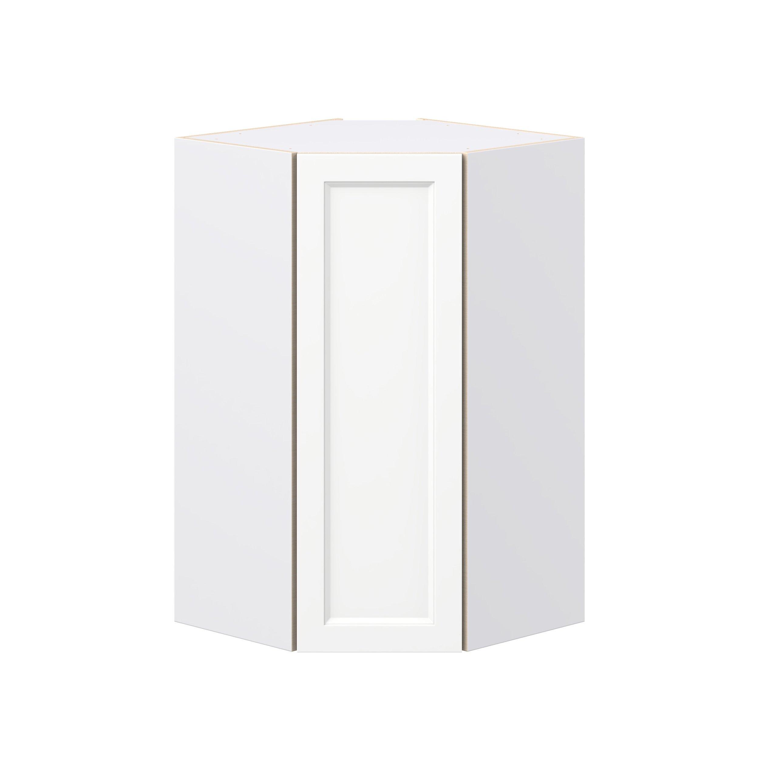 Peachtree 24 in. Painted Bright White Wall Angle Corner Cabinet
