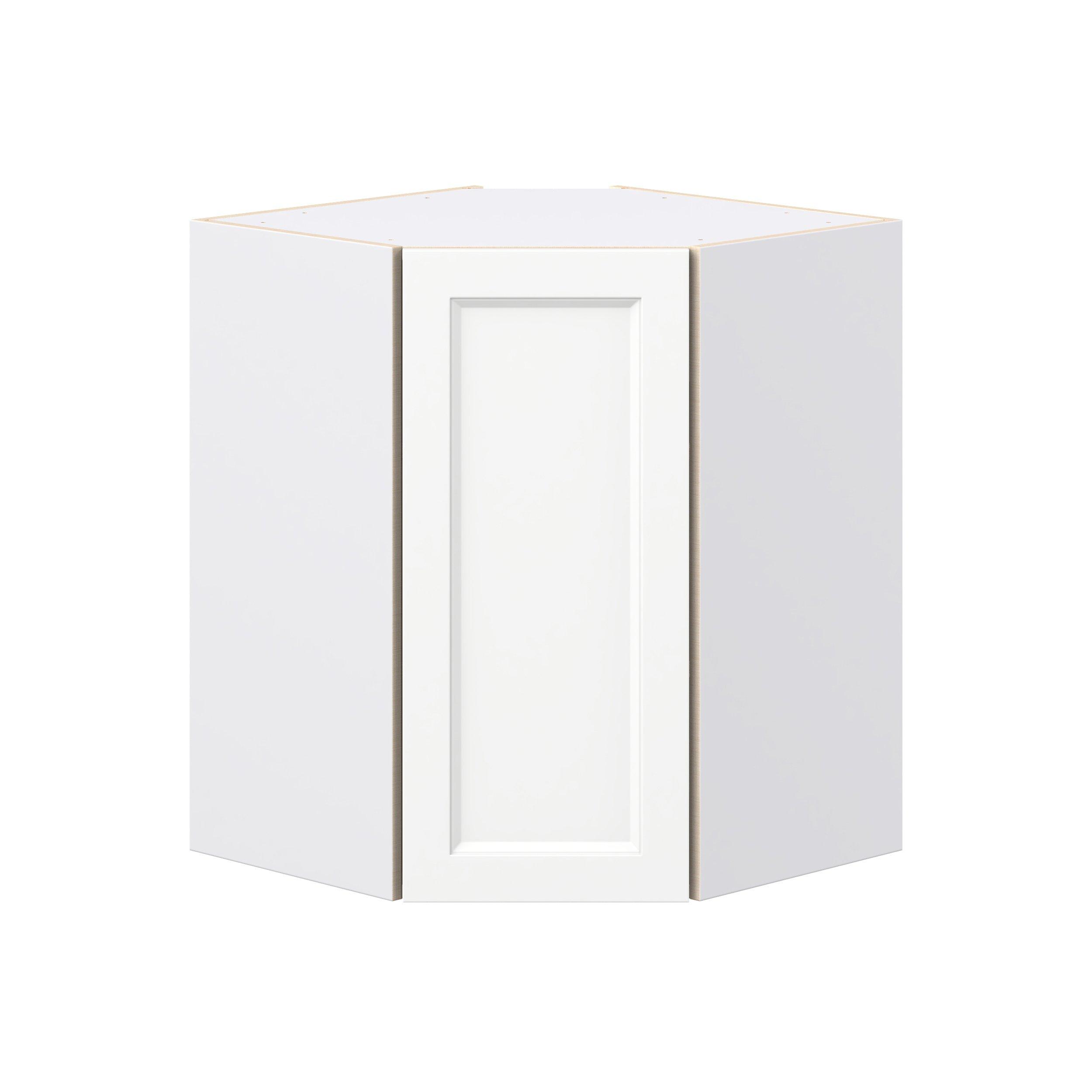 Peachtree 24 in. Painted Bright White Wall Angle Corner Cabinet