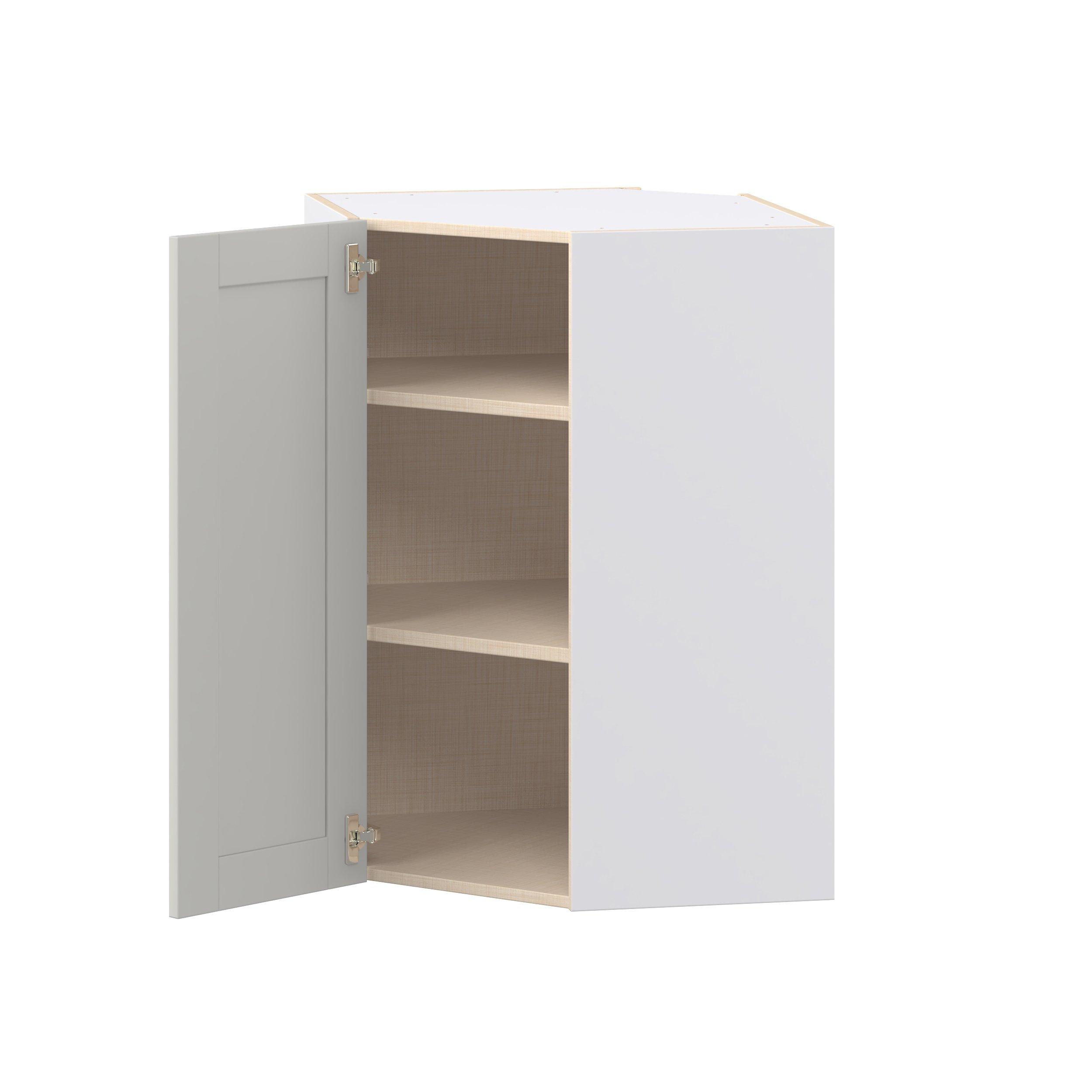 Summerhill 24 in. Light Gray Wall Angle Corner Cabinet