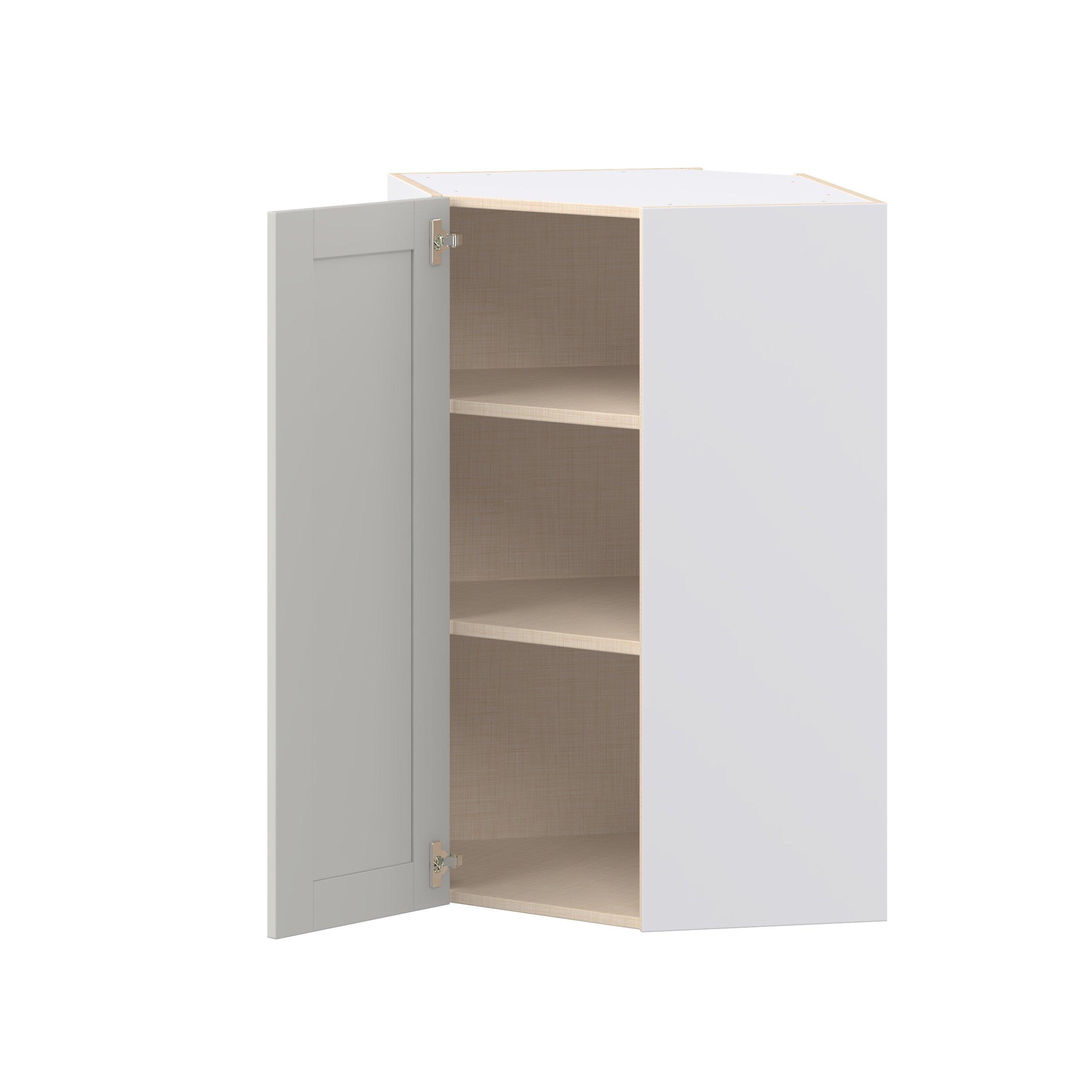 Summerhill 24 in. Light Gray Wall Angle Corner Cabinet