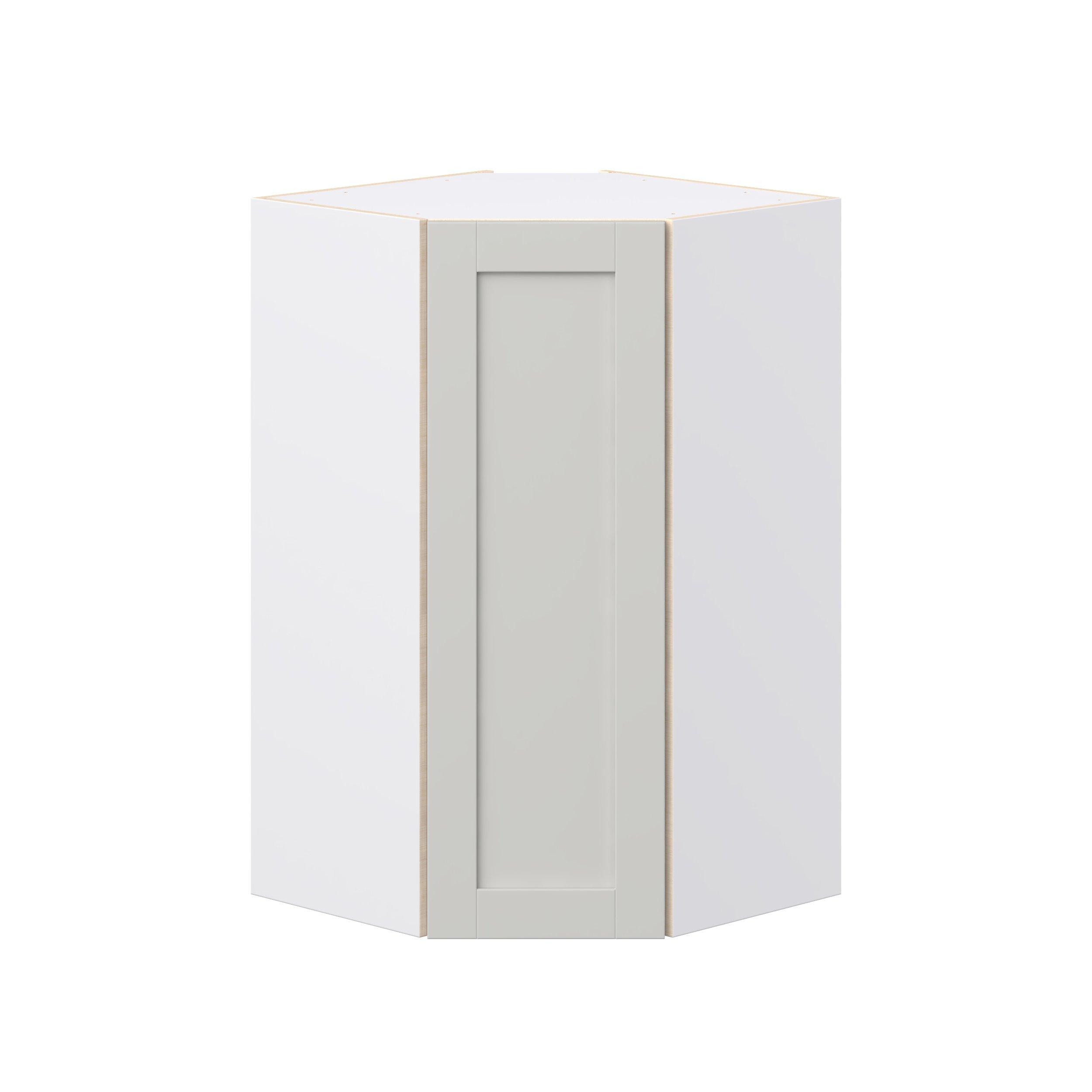Summerhill 24 in. Light Gray Wall Angle Corner Cabinet
