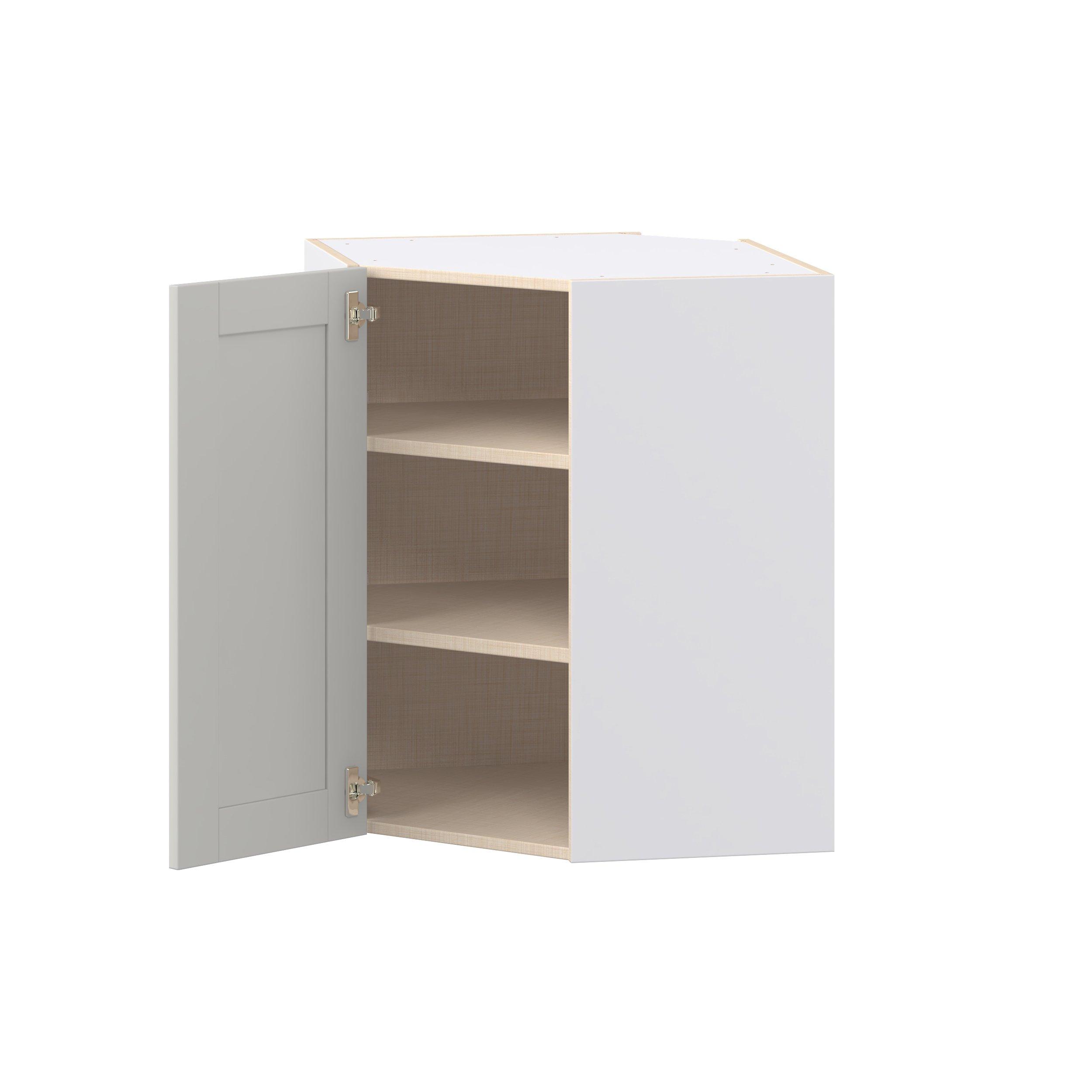 Summerhill 24 in. Light Gray Wall Angle Corner Cabinet