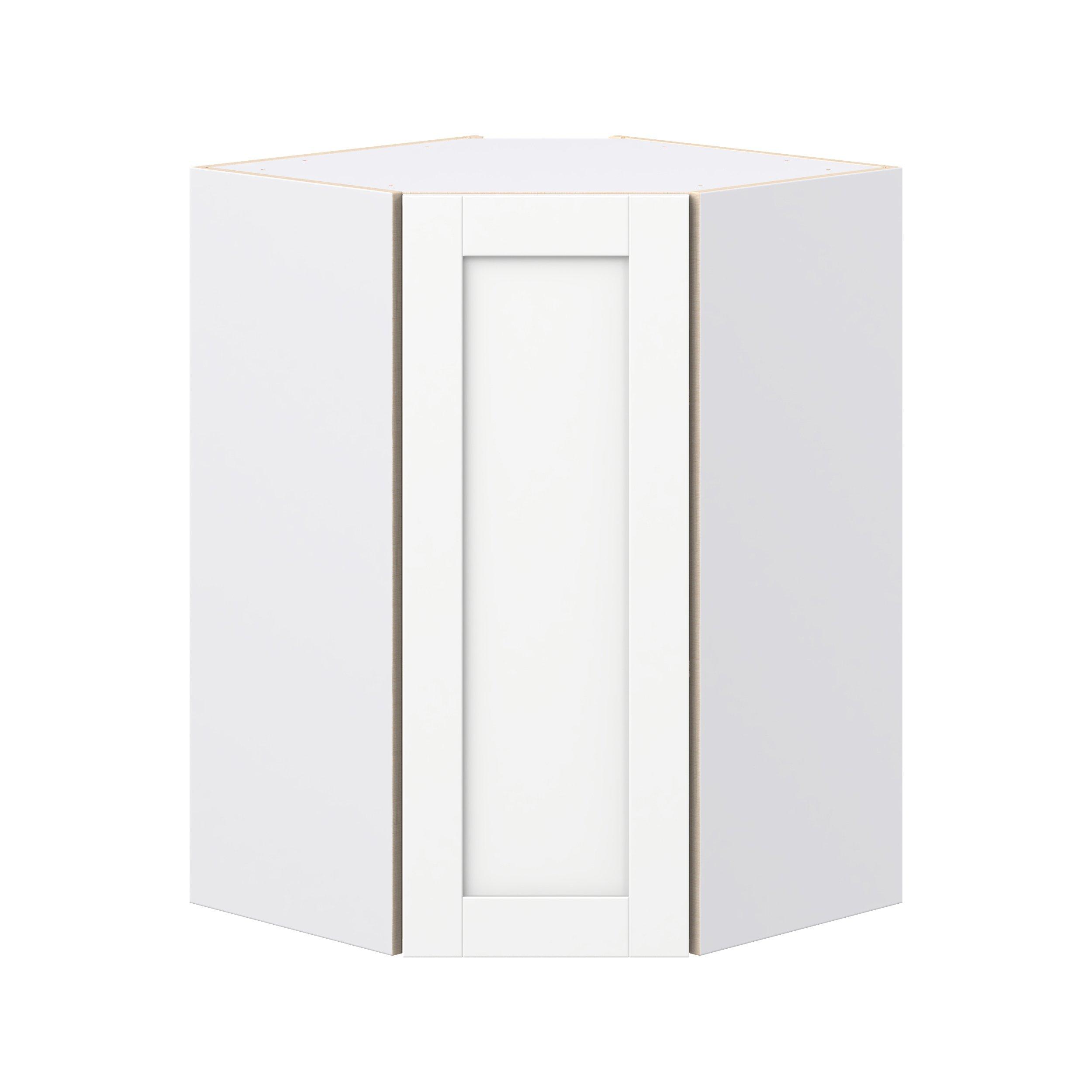 Summerhill 24 in. Bright White Wall Angle Corner Cabinet