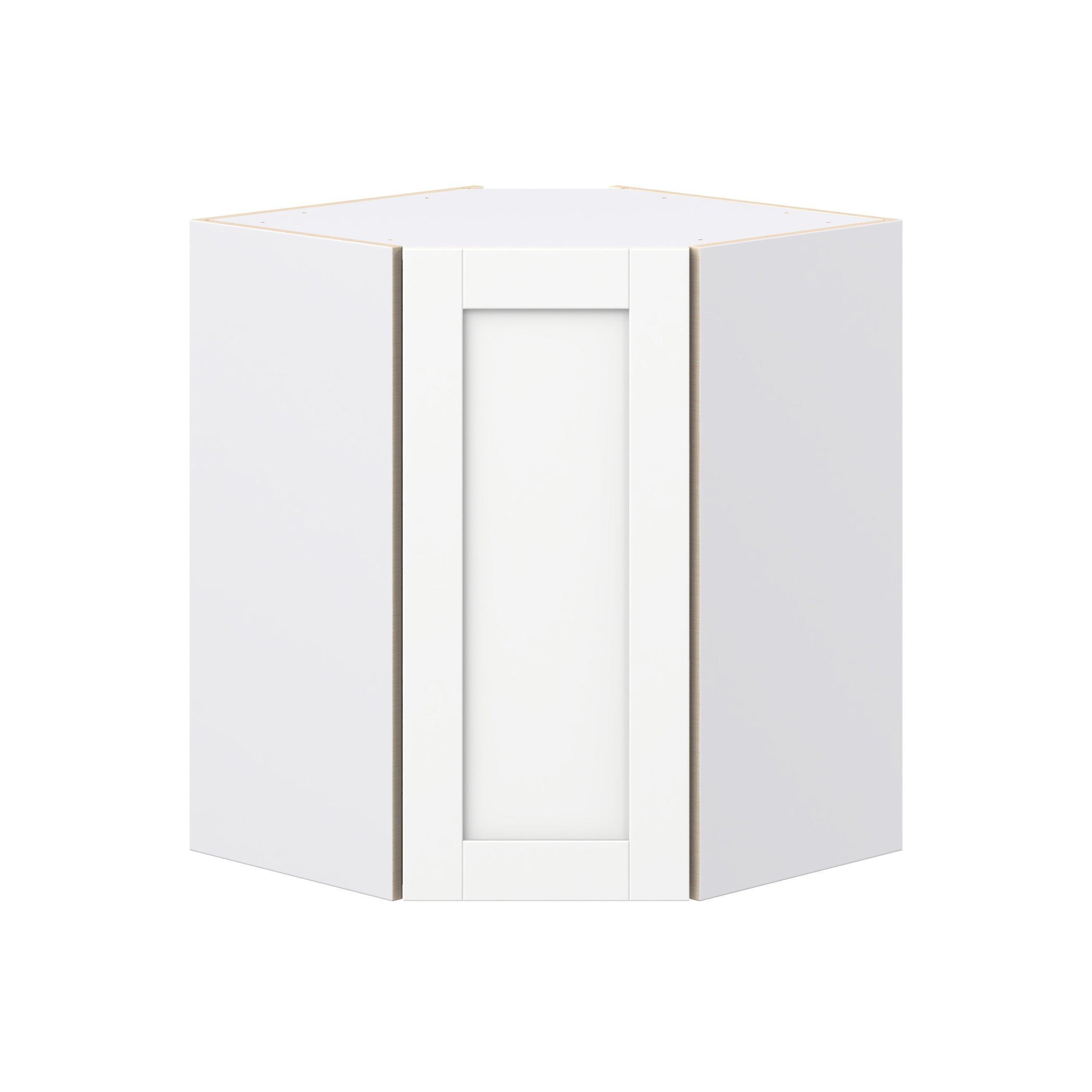 Summerhill 24 in. Bright White Wall Angle Corner Cabinet